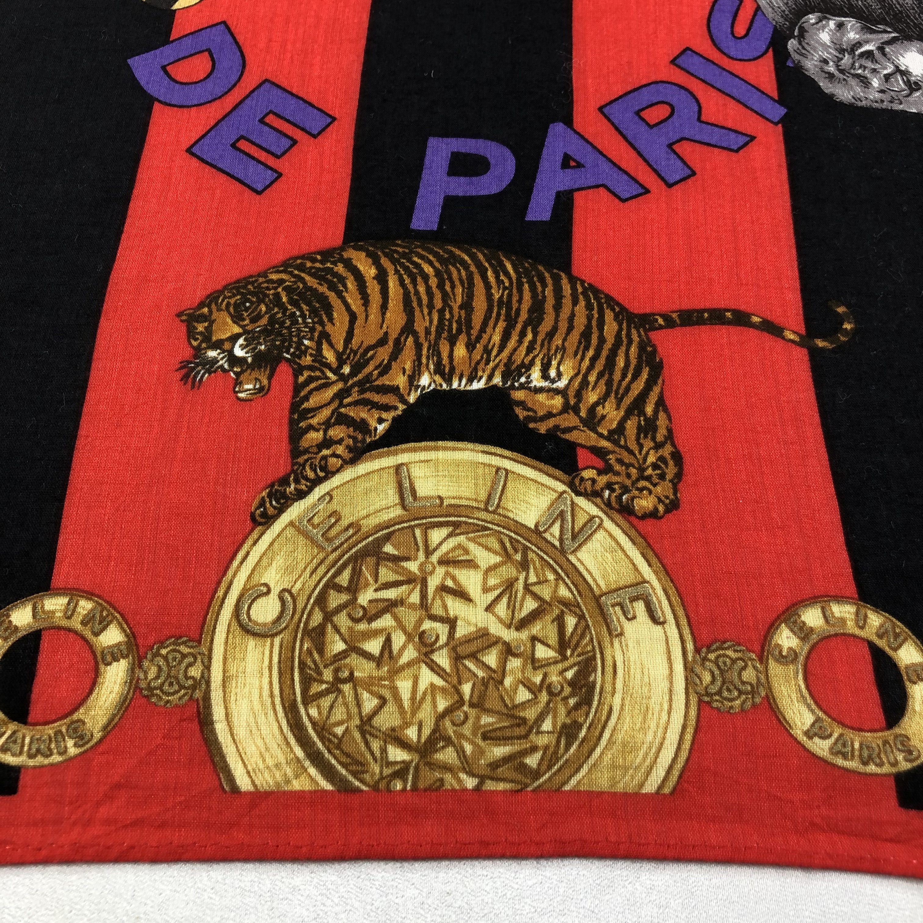 Celine Celine Circus Handkerchief Neckerchief Bandana H1719 Size ONE SIZE - 4 Thumbnail