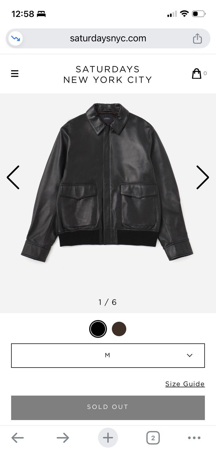 Saturdays NYC Saturdays NYC Tunstall Leather Jacket | black M Size US M / EU 48-50 / 2 - 1 Thumbnail