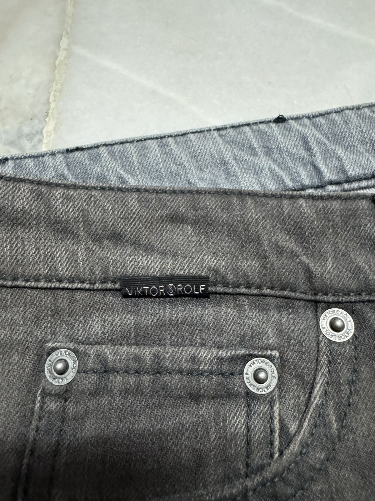 Viktor & Rolf 💥ARCHIVE💥VIKTOR@ROLF SLIM FADED STRETCHABLE JEANS Size US 29 - 9 Thumbnail