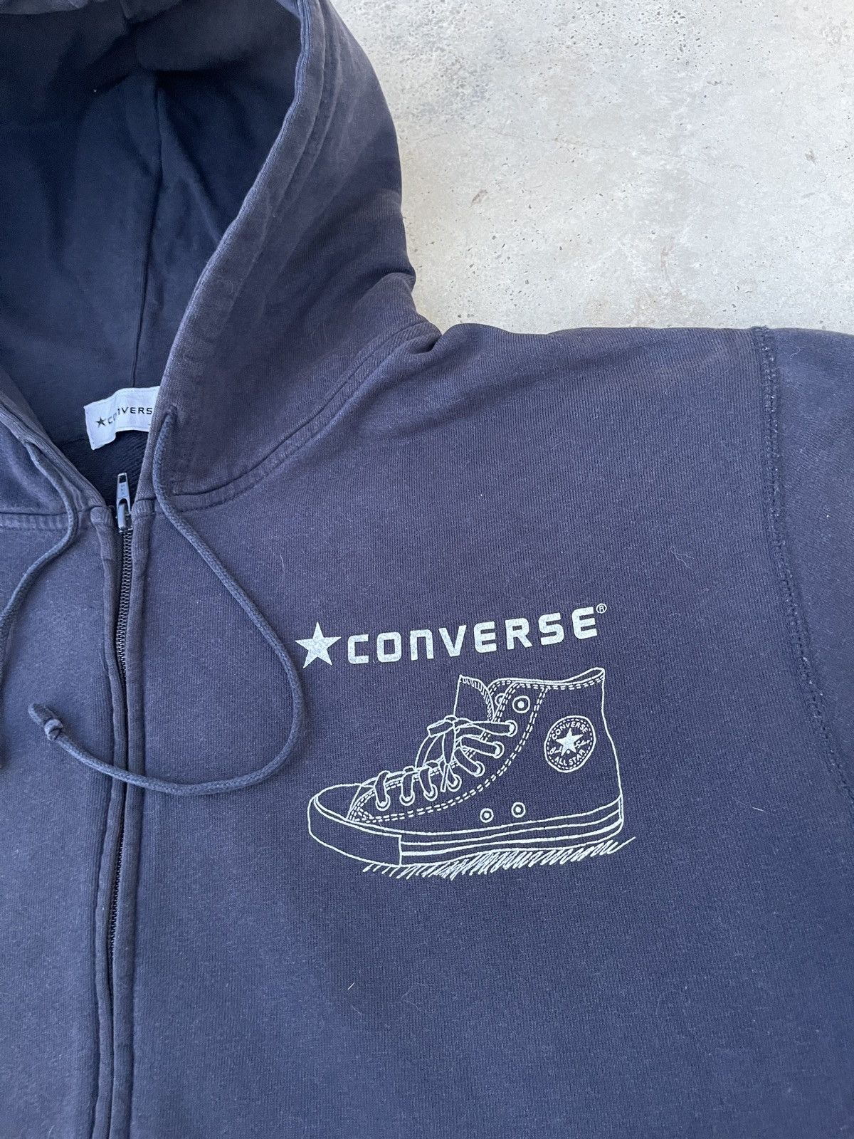 Converse × Vintage Vintage Converse Zip Up Hoodie Size US XXL / EU 58 / 5 - 7 Thumbnail