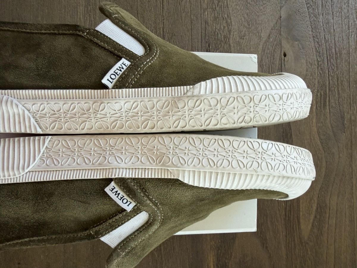Loewe Loewe Terra Vulca suede slip-on sneakers green - size 12 Size US 12 / EU 45 - 8 Thumbnail