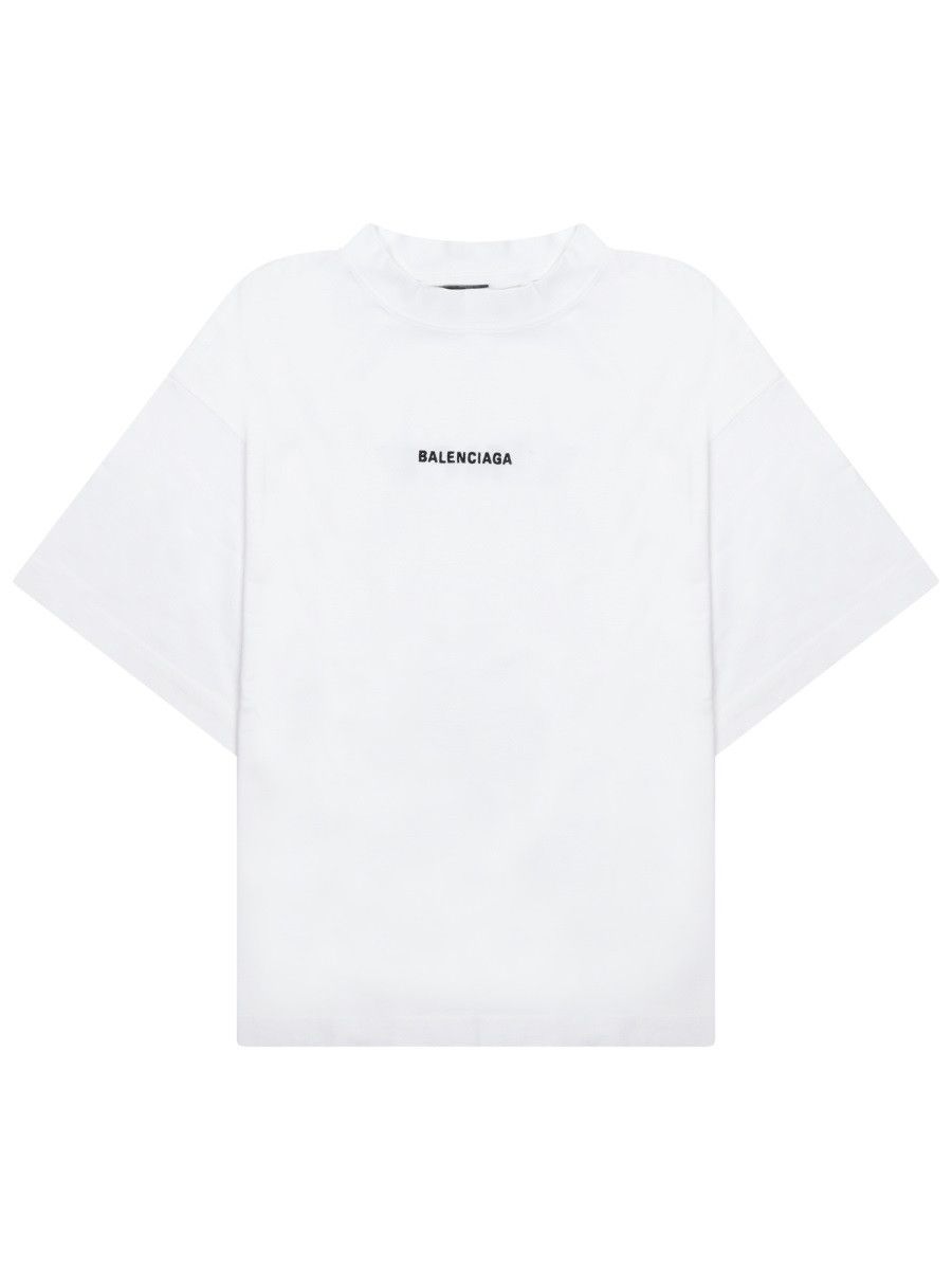 Balenciaga BALENCIAGA T-SHIRT WITH LOGO - BLACK (NUMERIC 2) Size XS / US 0-2 / IT 36-38 - 1 Thumbnail
