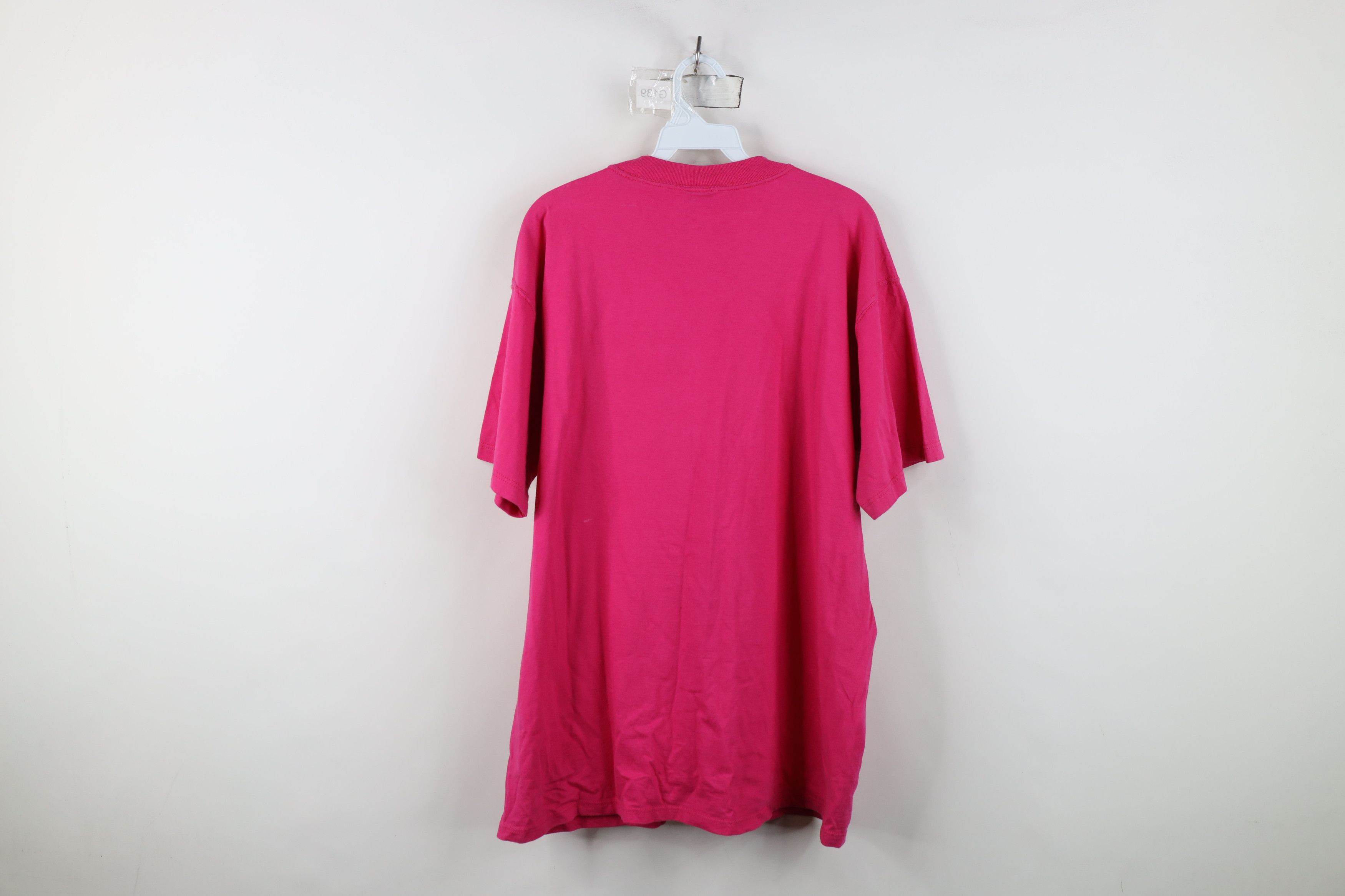 Russell Athletic Vintage 90s Russell Athletic Blank Cotton T-Shirt Pink USA Size US XL / EU 56 / 4 - 13 Thumbnail