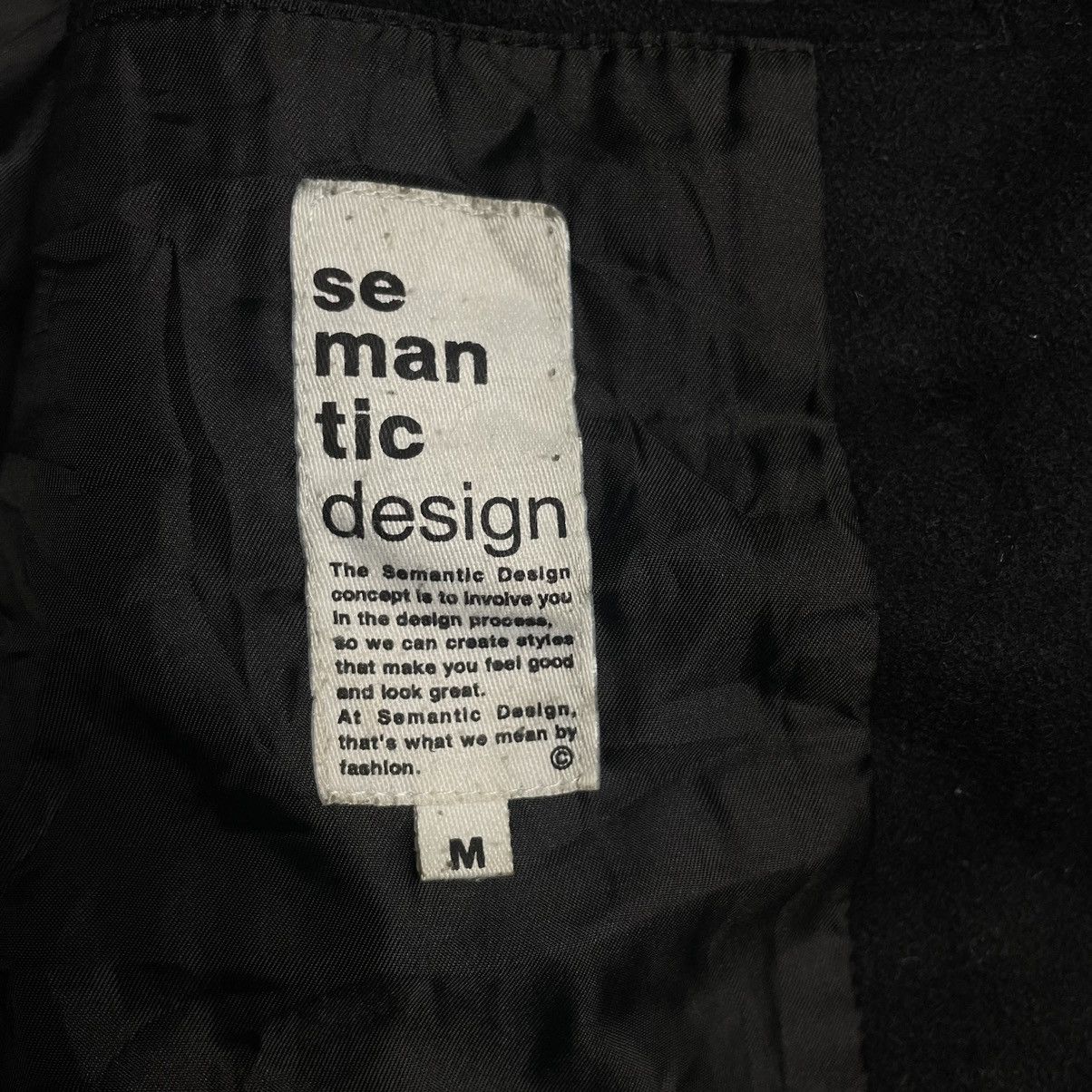 semanticdesign 🇯🇵 VINTAGE SEMANTIC DESIGN WOOL PUNK GOTHIC JACKET Size US M / EU 48-50 / 2 - 9 Thumbnail