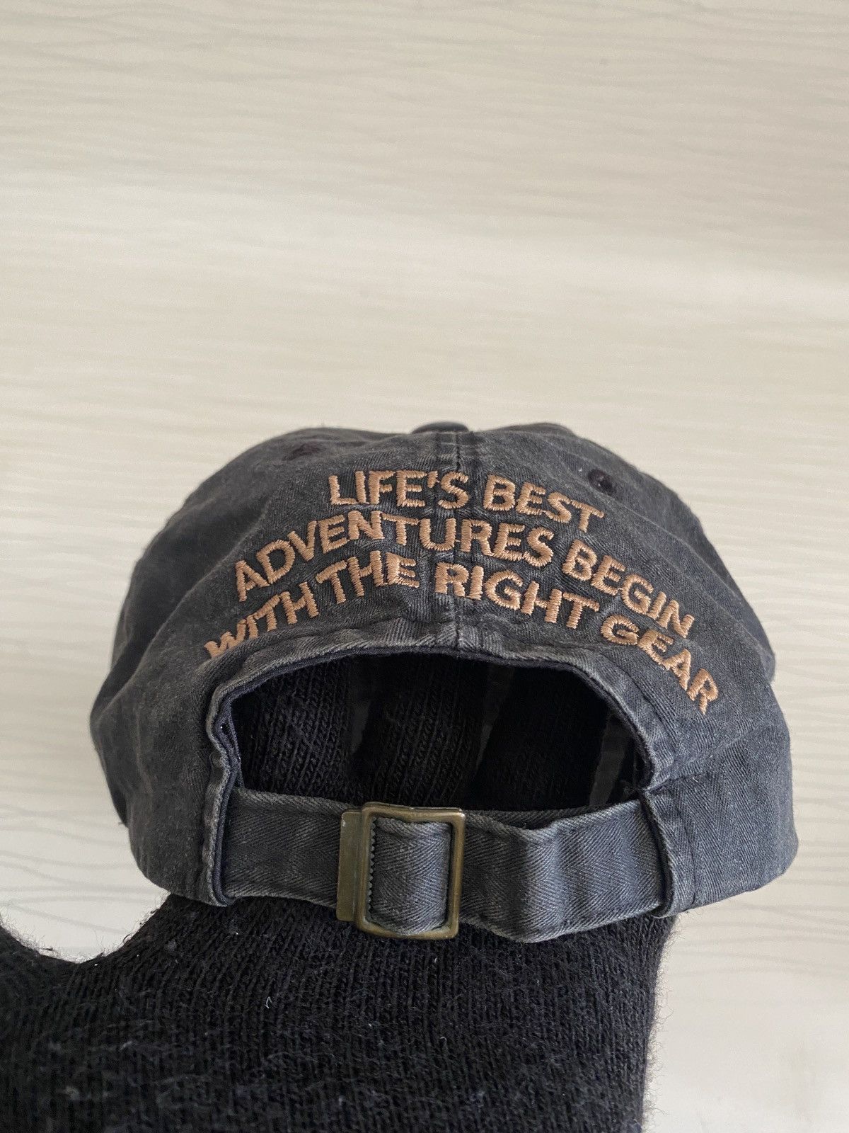 20471120 Adventures Begin Distressed Trucker Hat Size ONE SIZE - 7 Thumbnail