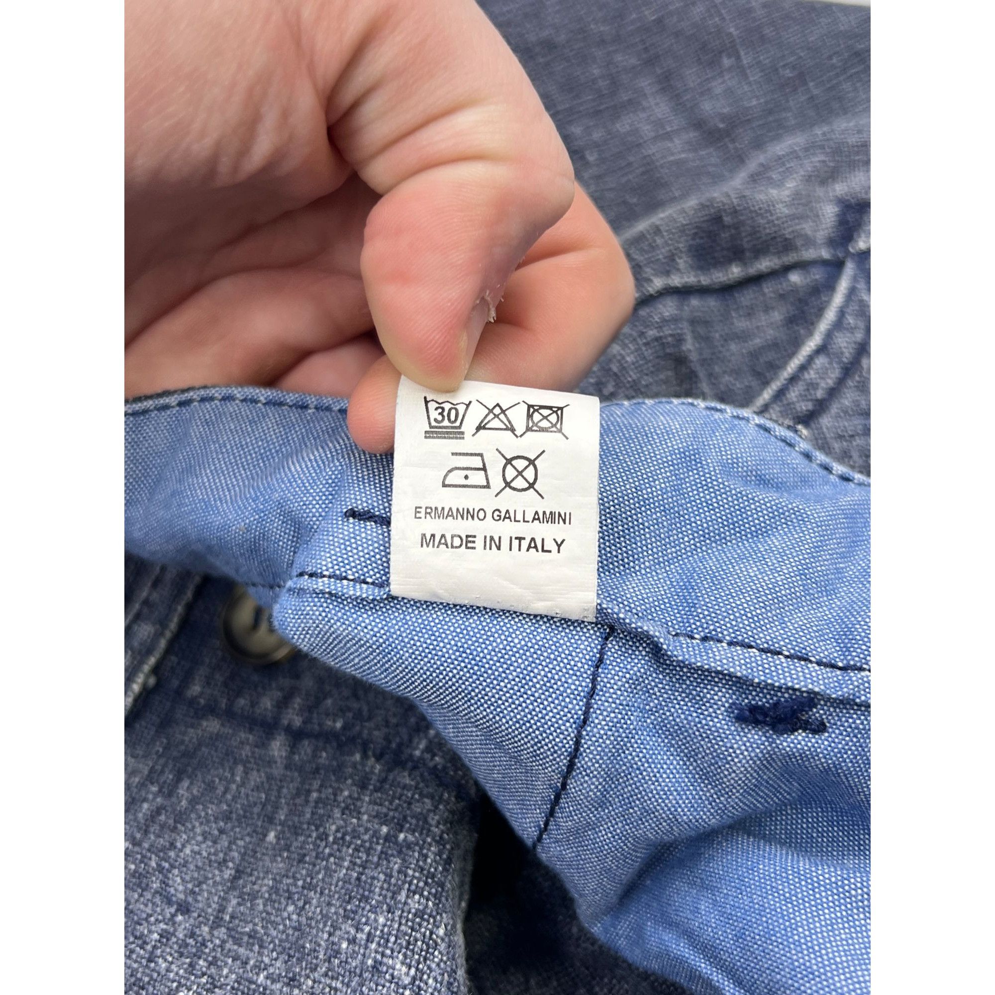 Ermanno Gallamini Ermanno Gallamini Linen Stonewashed Pants (Y0951) Size US 30 / EU 46 - 8 Thumbnail