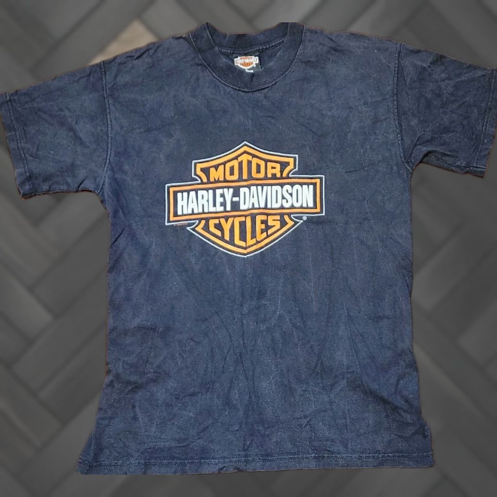 Harley Davidson VINTAGE Harley-Davidson STADIUM T Shirt Mens L Black 1996 London England HD USA Graphic Tee Mens L Decade 1990s Size US L / EU 52-54 / 3 - 1 Thumbnail