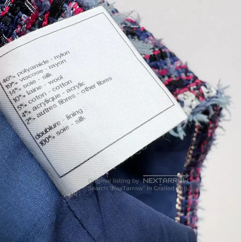 Chanel Chanel Peacock Blue Cotton Blend Women's Coat . Size S / US 4 / IT 40 - 5 Thumbnail