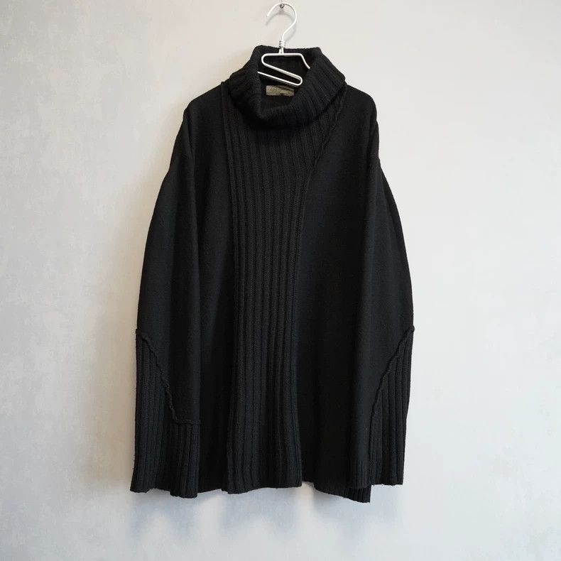 Yohji Yamamoto Yohji Yamamoto Yohji Yamamoto Black Knit Sweater Size US M / EU 48-50 / 2 - 1 Thumbnail