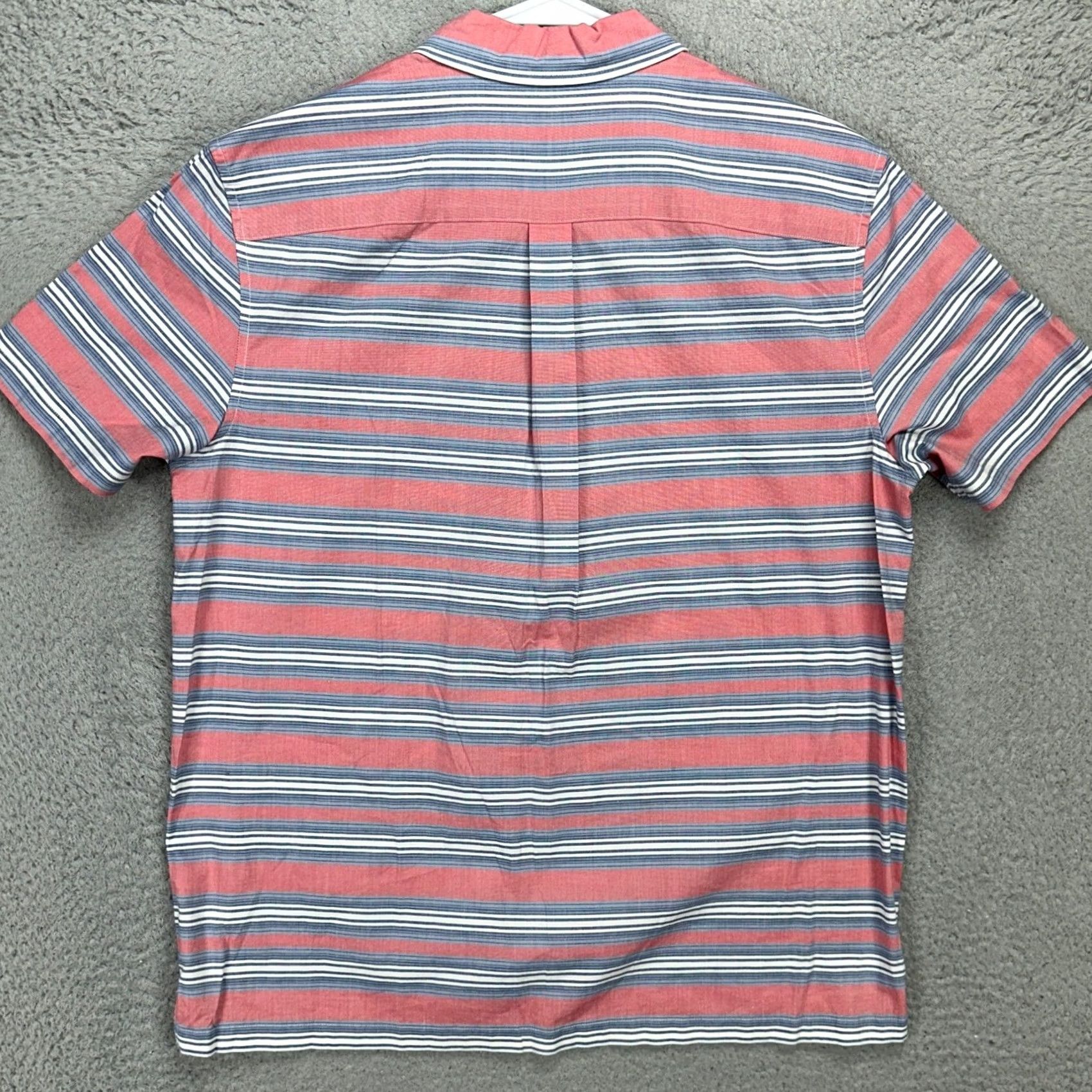 Vineyard Vines Vineyard Vines Mens Cabana Shirt Medium Pink Blue Short Sleeve Button Up Stretch Size US M / EU 48-50 / 2 - 3 Thumbnail