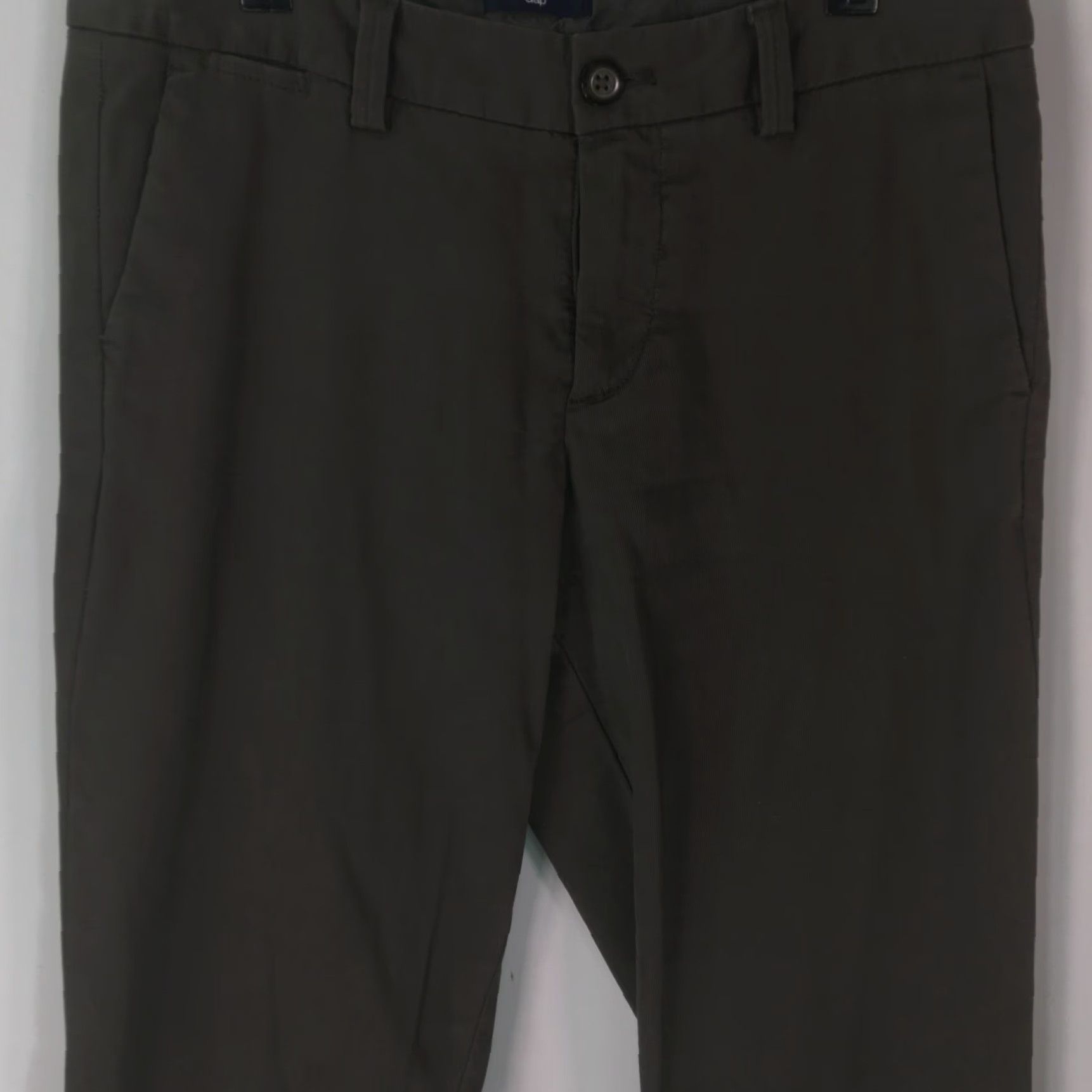 Gap Gap Dress Pants Women Straight Leg Flat Front Regular Stretch Green Size 4 Size 27" / US 4 / IT 40 - 3 Thumbnail