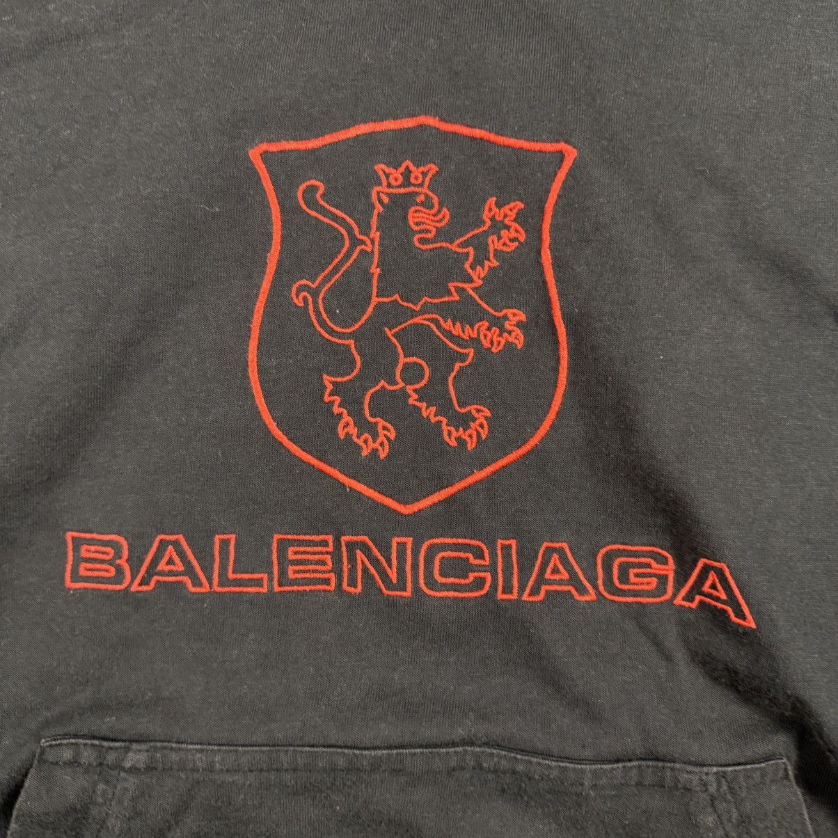 Balenciaga Balenciaga Lion Club Lined Embroidered Logo Hoodie Size US L / EU 52-54 / 3 - 2 Thumbnail