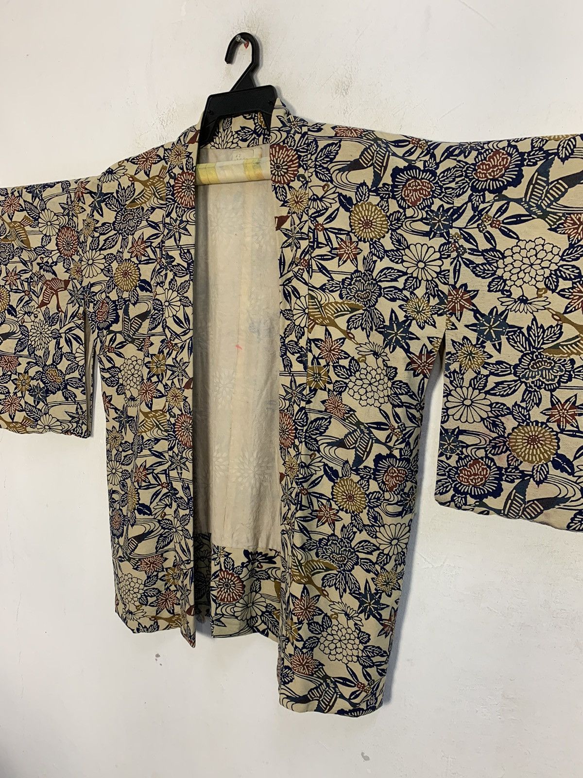 Edition Japan 90s Japanese Kimono Jinbei Haori Cardigan Floral Motifs Size XL / US 12-14 / IT 48-50 - 4 Thumbnail