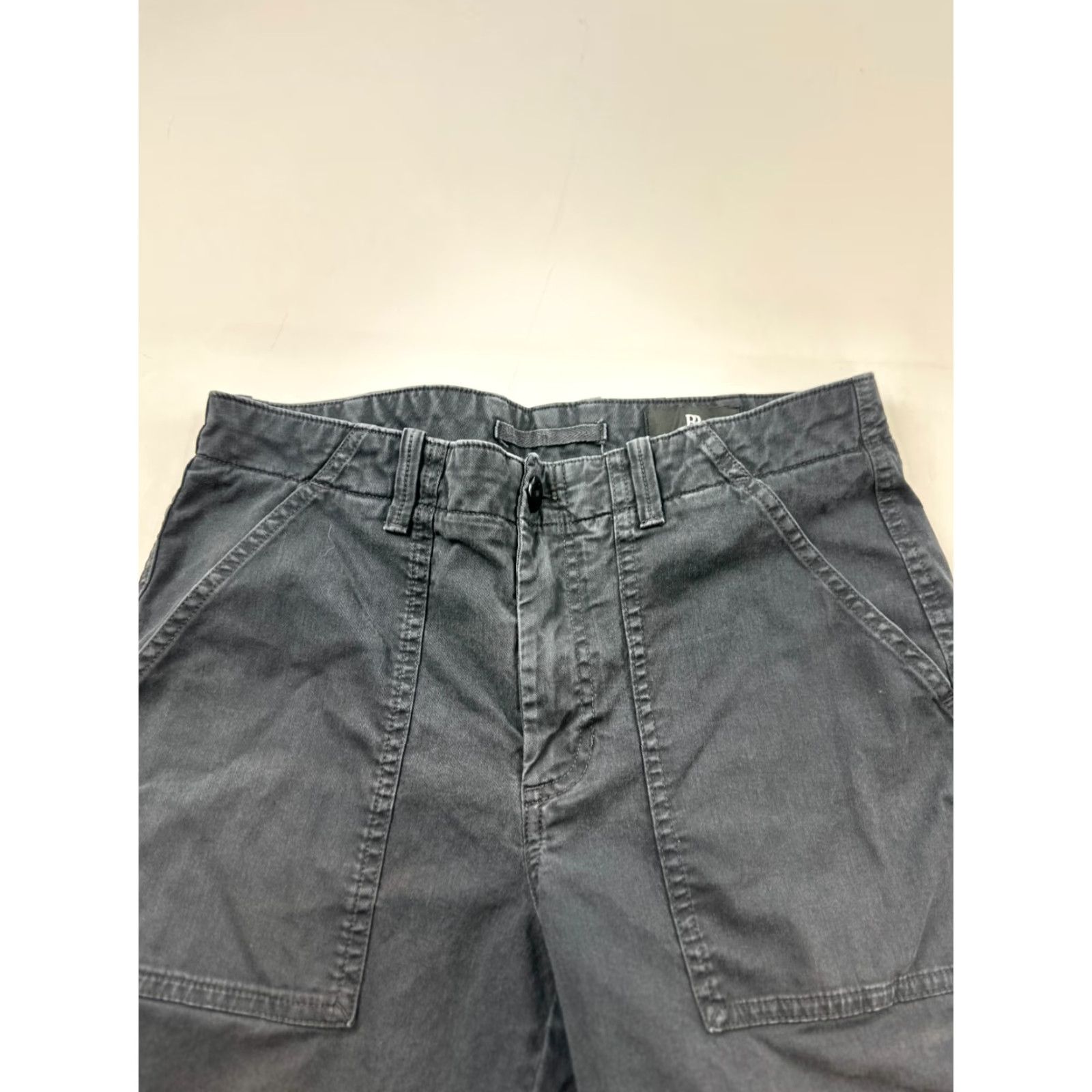 Banana Republic Banana Republic Gray Cotton Chino Pants Womens 8 Slim Mid Rise Casual Workwear Size 30" / US 8 / IT 44 - 2 Thumbnail