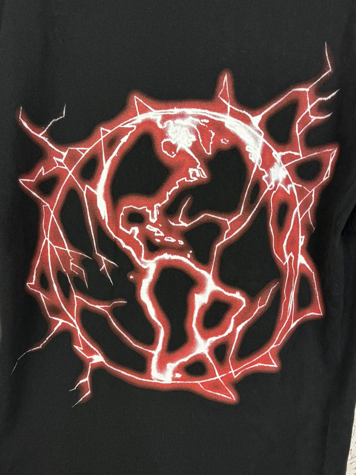 Revenge Revenge Lightning T-Shirt Cotton Black/Red Size L Size US L / EU 52-54 / 3 - 5 Thumbnail