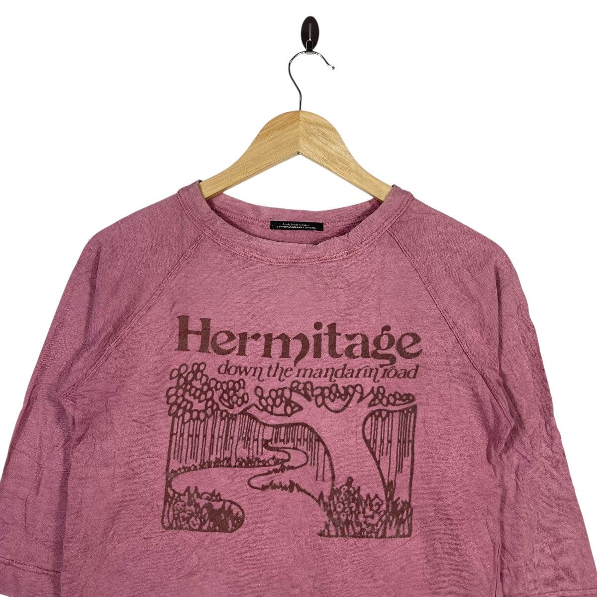 Vintage HERMITAGE “DOWN THE MANDARIN ROAD” GRAPHIC T SHIRT Size US S / EU 44-46 / 1 - 2 Thumbnail