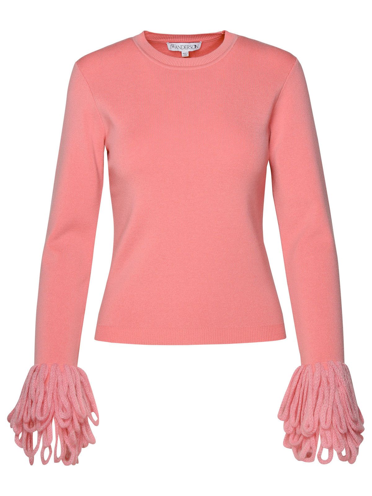 image of J W Anderson Jw Anderson Pink Wool Blend Sweater, Women's (Size XS)