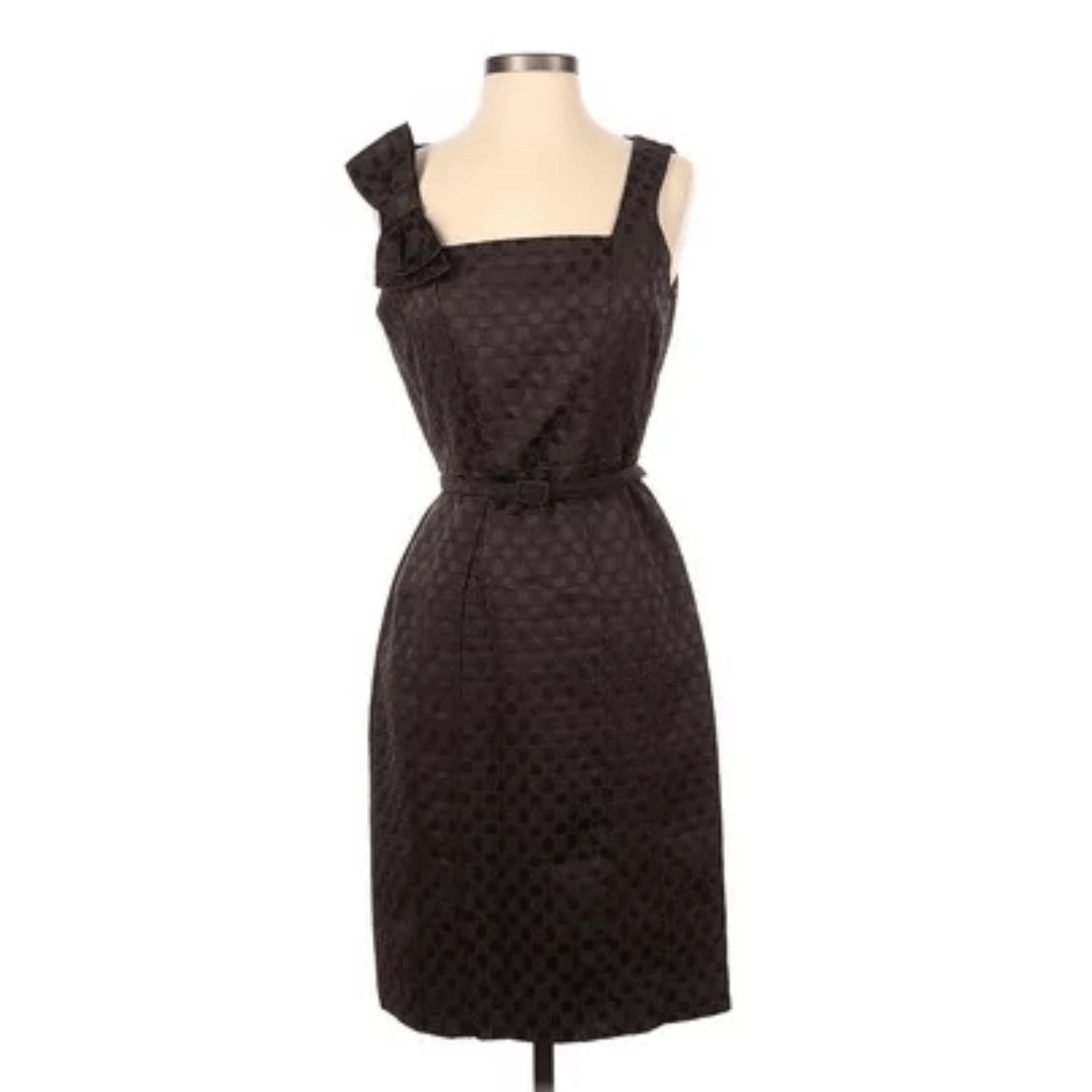 david meister cocktail dresses nordstrom David Meister Black Drape Front Knit Dress sz 8