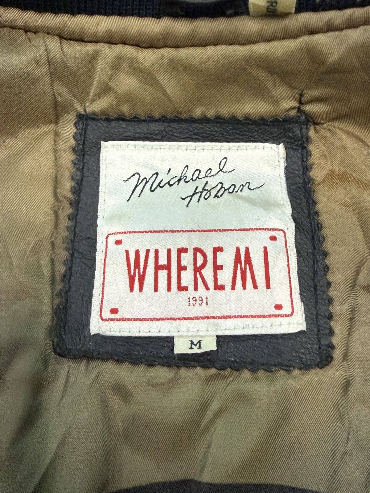 Michael Hoban RARE VINTAGE MICHAEL HOBAN RASTA LEATHER BOMBERS JACKET Size US M / EU 48-50 / 2 - 18 Thumbnail
