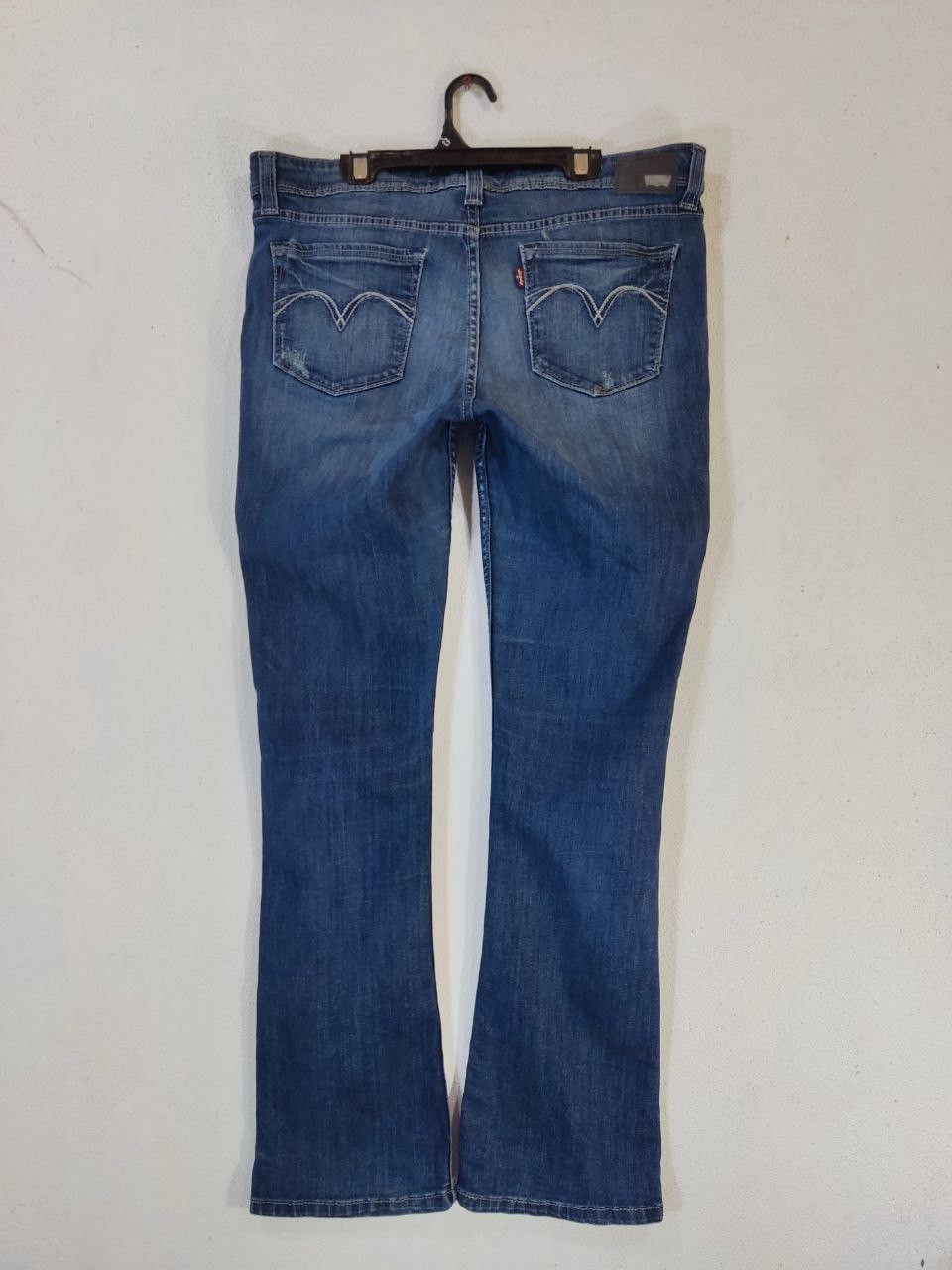 image of Le Grande Bleu L G B x Levis Demi Curve Low Rise Bootcut Skinny Denim, Women's (Size 35)
