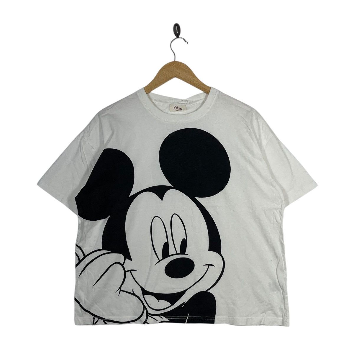 Disney Disney Mickey Mouse Big Face Graphic Tee White Oversized Size M / US 6-8 / IT 42-44 - 1 Thumbnail