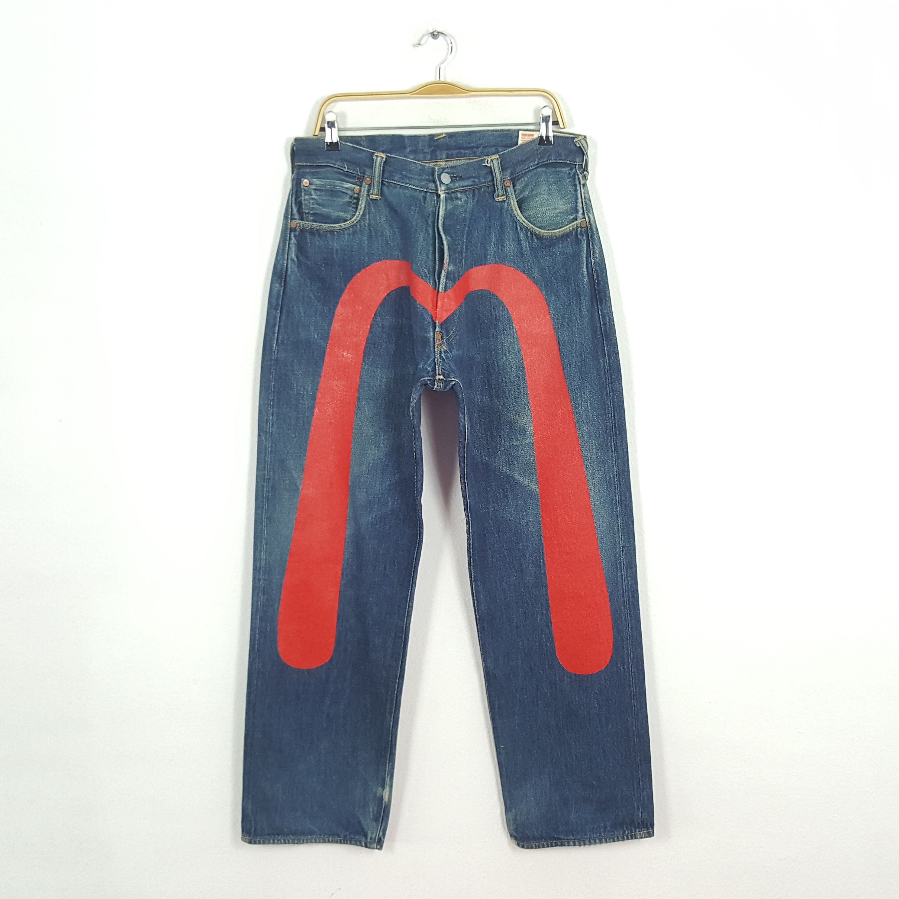 Evisu Vintage Evisu Japanese Brand Daicock Custom Art Denim Jeans Size US 32 / EU 48 - 1 Thumbnail