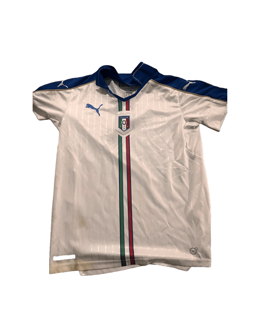 Puma 2017 Italy National Team Blue Soccer Jersey (Needs Washing) Size US S / EU 44-46 / 1 - 1 Thumbnail