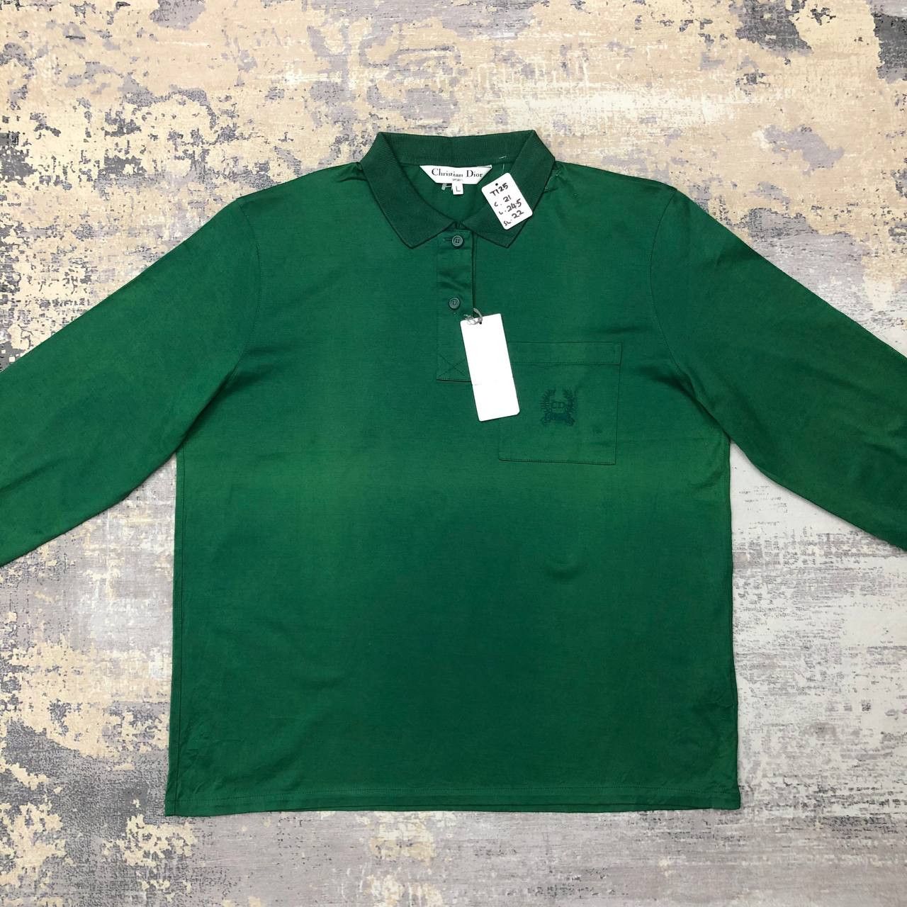 Christian Dior Monsieur T125 VTG SUNFADED CHRITIAN DIOR LONG SLEEVE SHIRT Size L / US 10 / IT 46 - 3 Thumbnail
