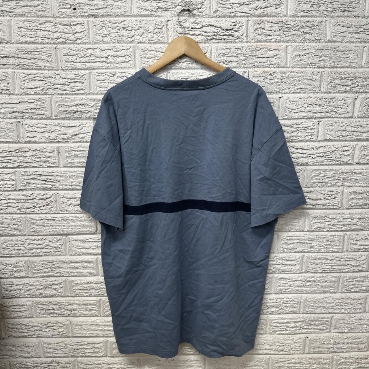 Nike Y2K Nike Baggy Blue 2000s Tee Shirt XXL Size US XXL / EU 58 / 5 - 3 Thumbnail