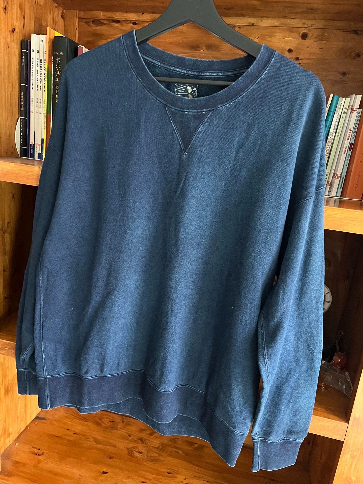 Visvim visvim ict 21 indigo distressed long sleeve crewneck sweater Size US M / EU 48-50 / 2 - 3 Thumbnail
