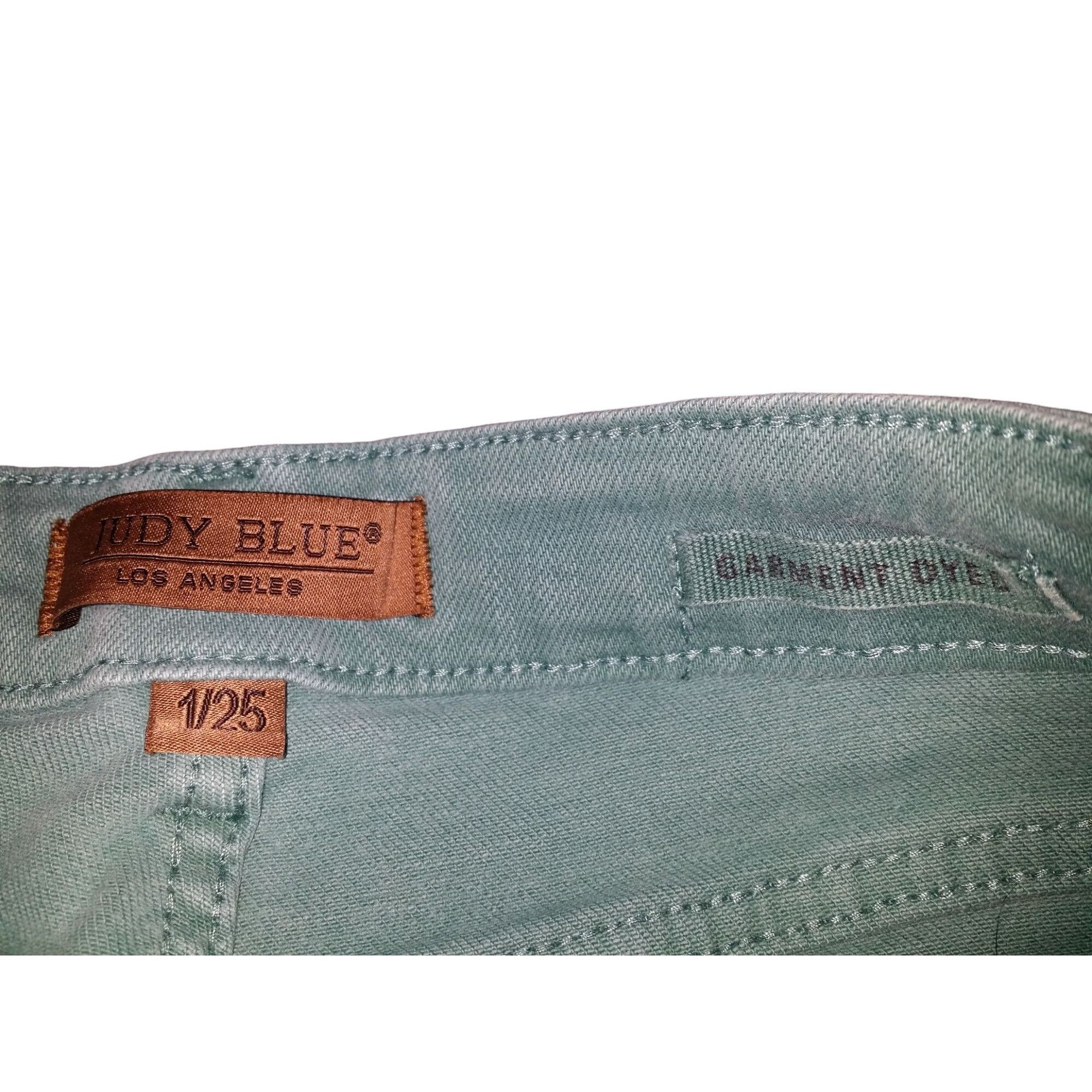 Judy Blue Judy Blue Straight Leg Jeans Women Sz 1/25 High Rise Teal Ga Size 25" / US 0 / IT 36 - 6 Thumbnail