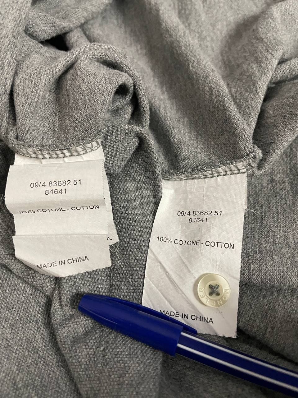 Moncler Moncler Polo Long Sleeve Grey Size US XL / EU 56 / 4 - 15 Thumbnail