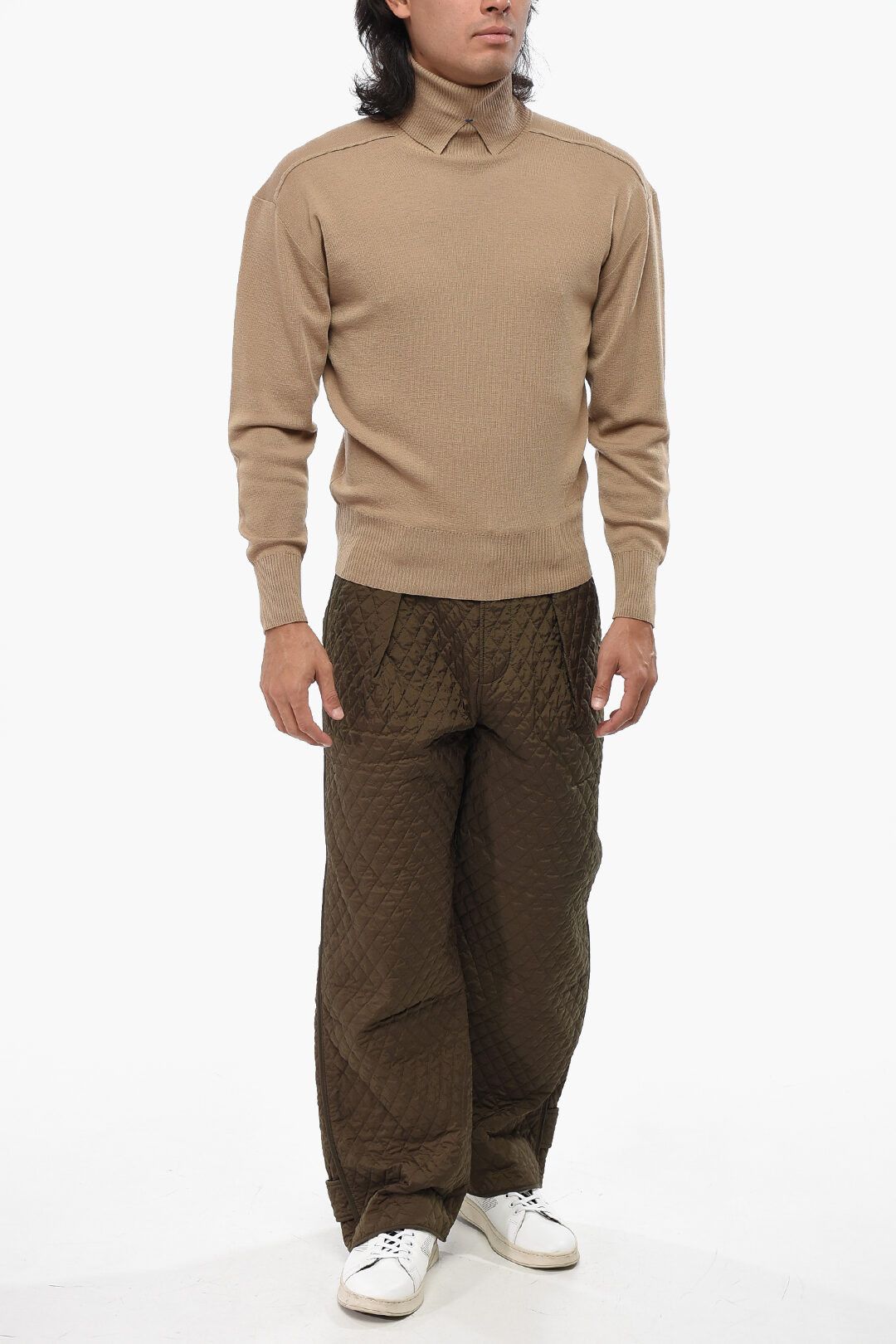 Burberry og1mm1125 Wool Turtleneck Sweater in Brown Size US S / EU 44-46 / 1 - 4 Thumbnail