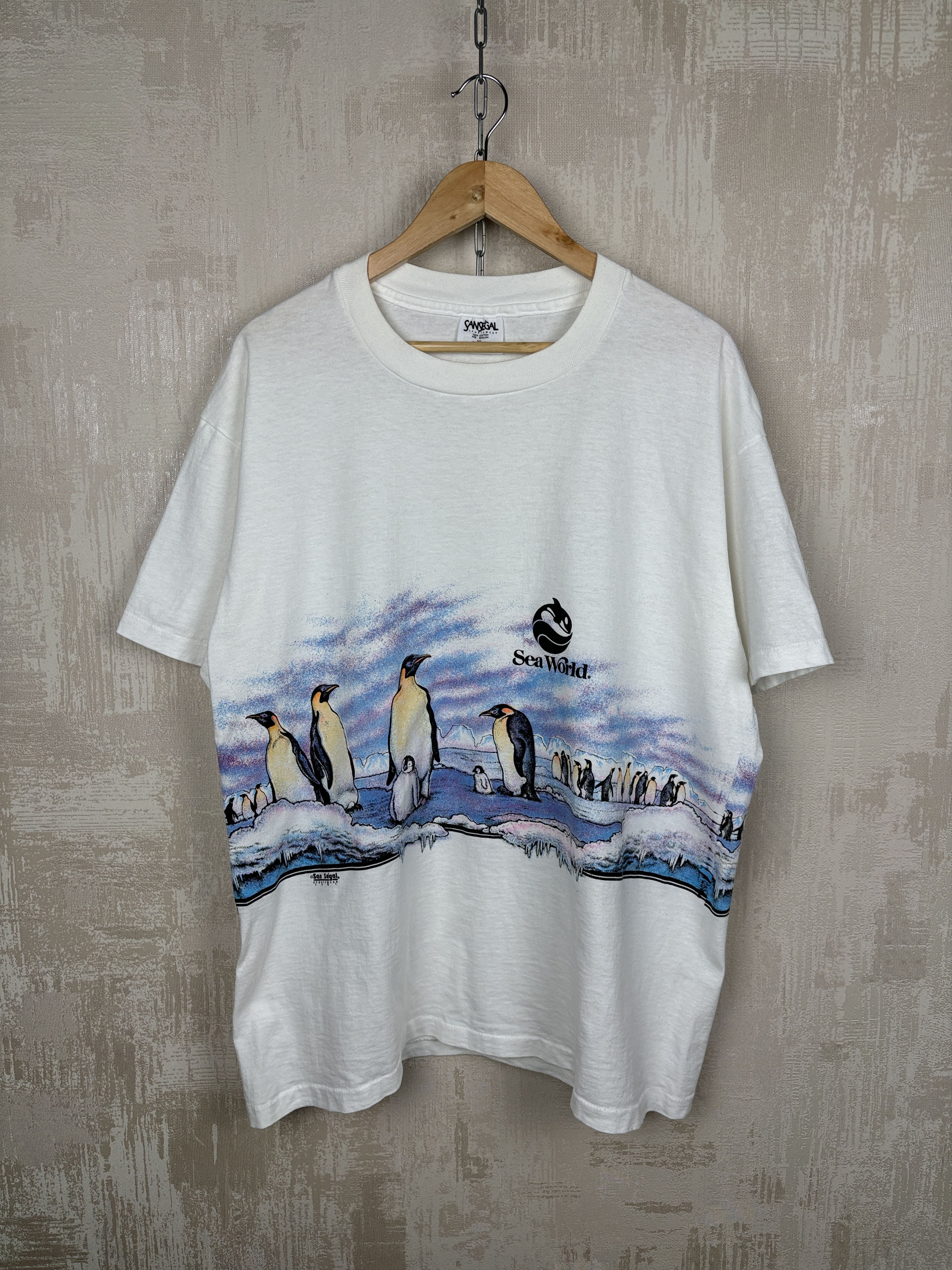 Vintage Vintage 1991 San Segal Sportswear Penguin T-shirt Size US XL / EU 56 / 4 - 3 Thumbnail