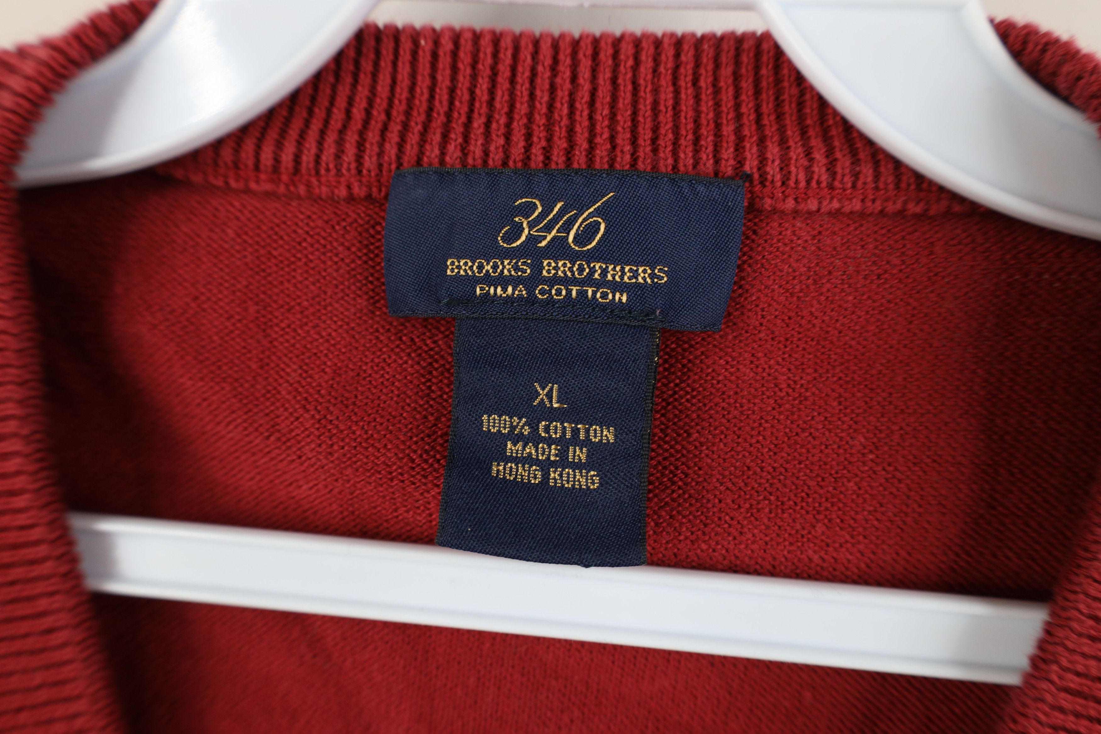 Brooks Brothers Vintage Brooks Brothers Ribbed Knit V-Neck Sweater Vest Size US XL / EU 56 / 4 - 7 Thumbnail