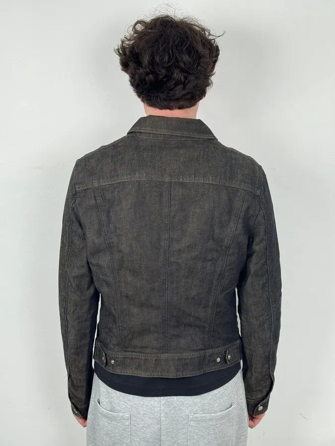 Gianfranco Ferre AW2005 Gianfranco Ferré Dark Grey Minimalist Denim Jacket Size US M / EU 48-50 / 2 - 3 Thumbnail