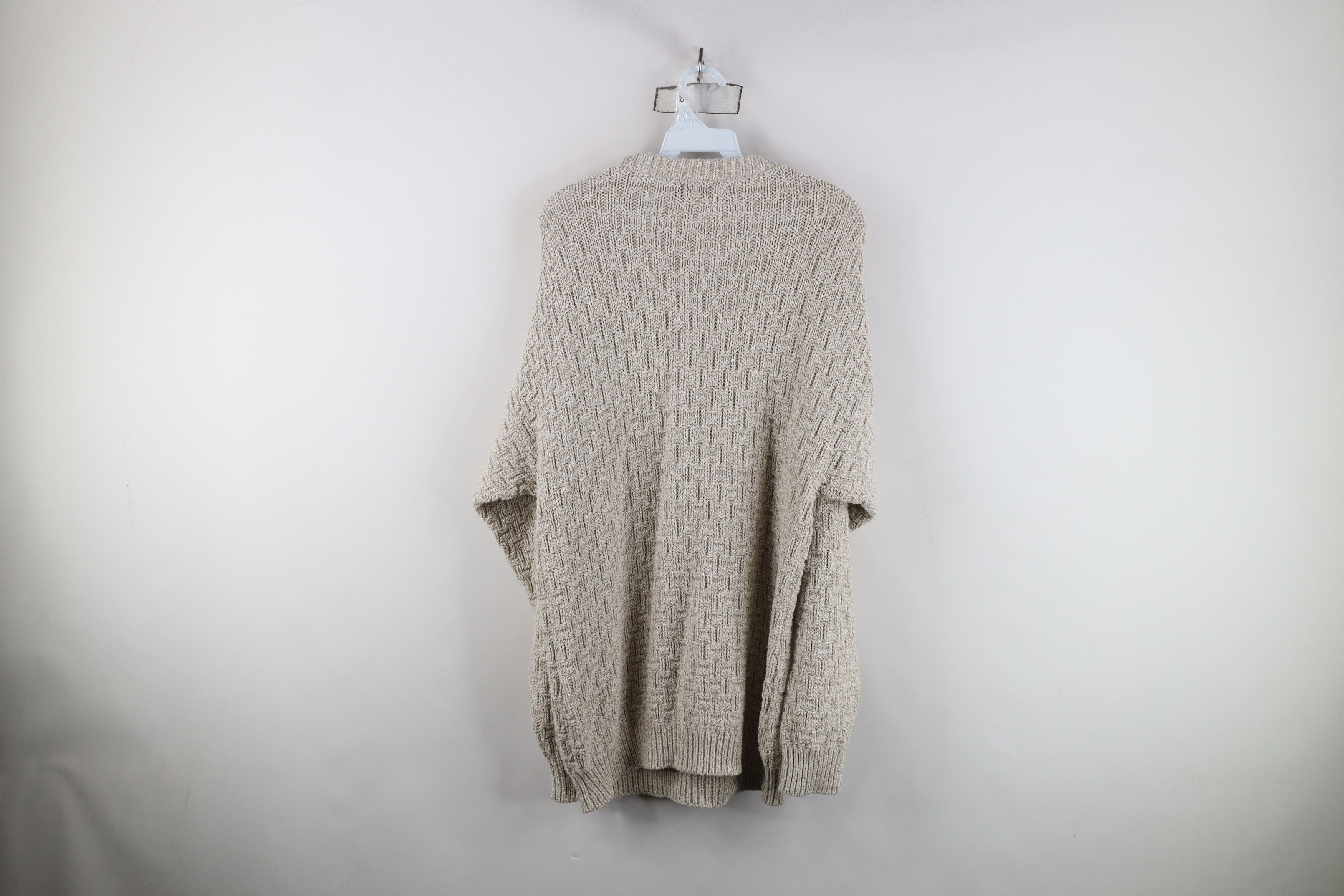 Eddie Bauer Vintage 90s Eddie Bauer Cross Weave Knit Sweater Beige USA Size US M / EU 48-50 / 2 - 8 Thumbnail