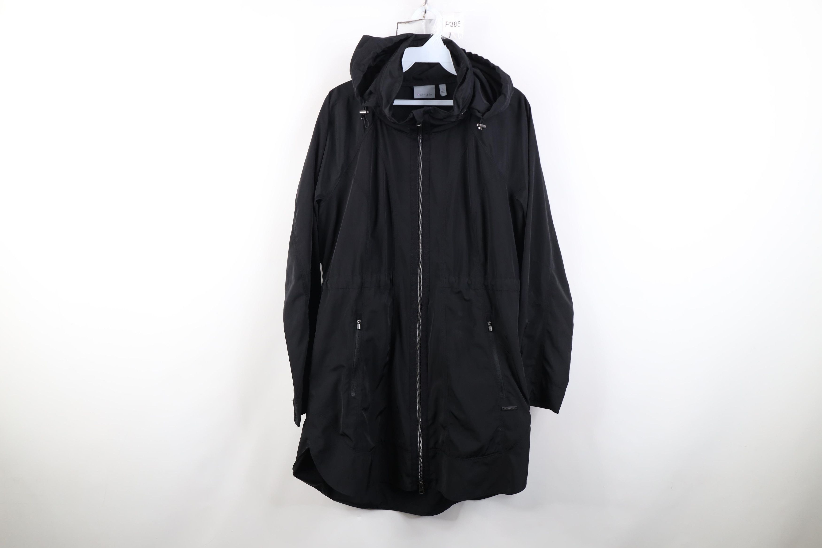 Athleta Athleta Resistant Drip Drop Hooded Rain Jacket Parka Black Size S / US 4 / IT 40 - 1 Thumbnail
