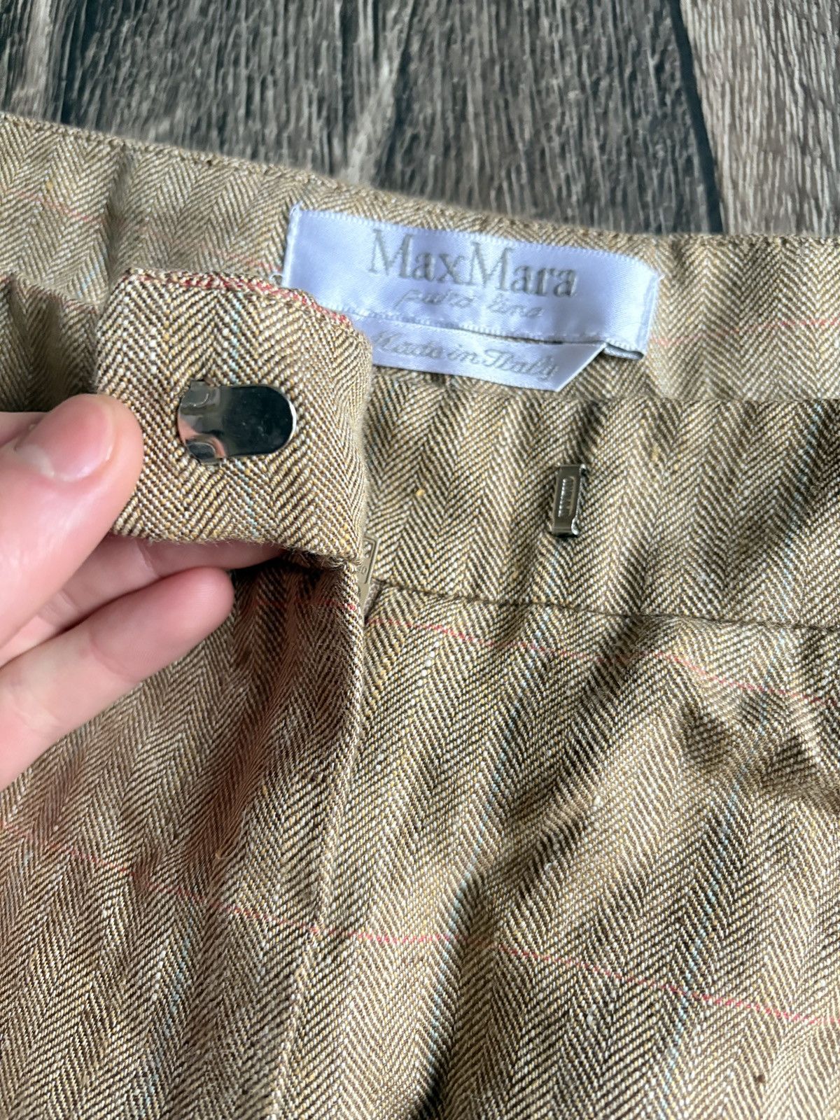 Max Mara Max Mara Vintage Linen Women’s Wide Pants/Trousers Designer Size 30" / US 8 / IT 44 - 5 Thumbnail