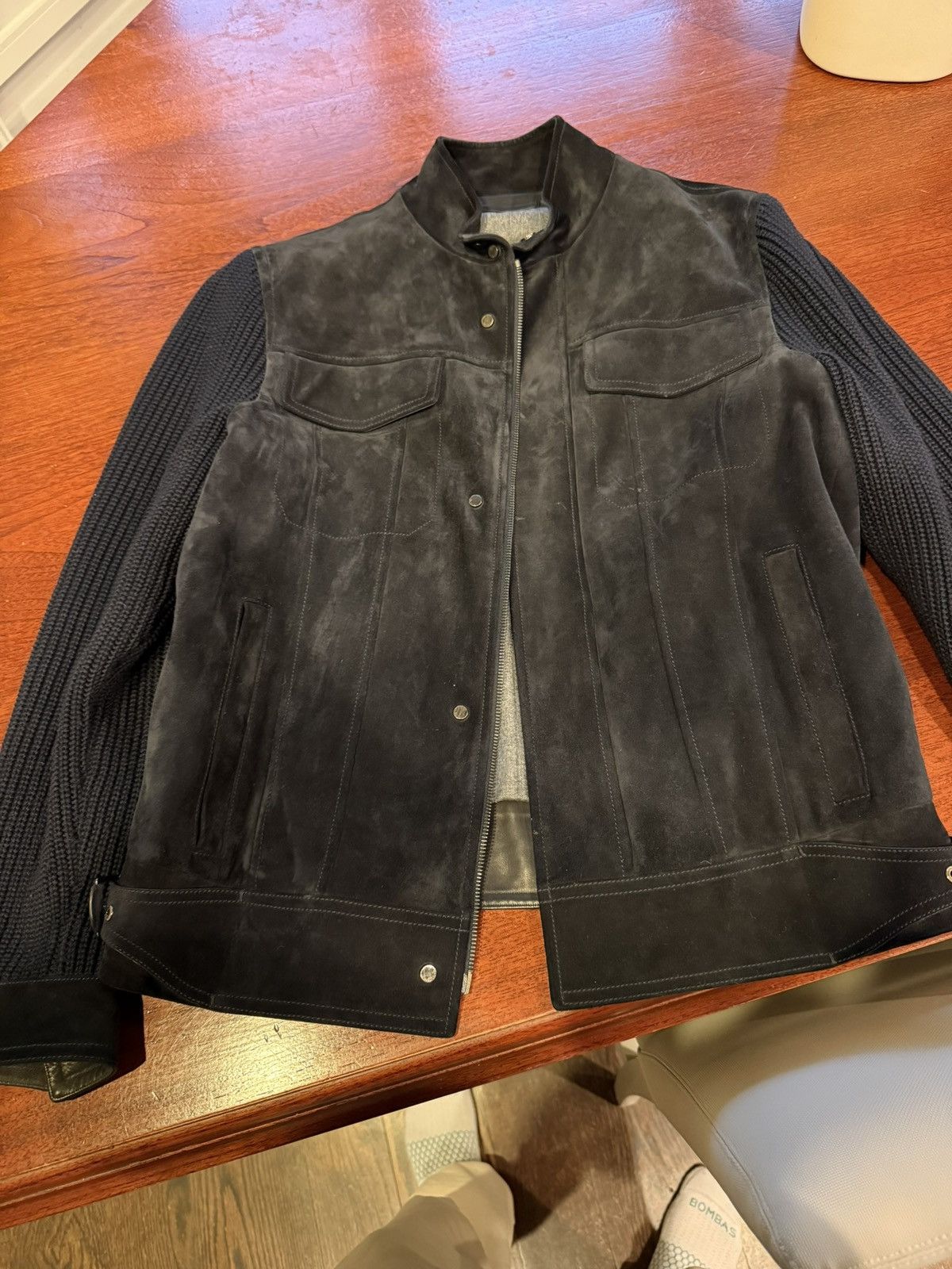 Berluti Berluti Suede Knit Bomber Size US M / EU 48-50 / 2 - 1 Thumbnail