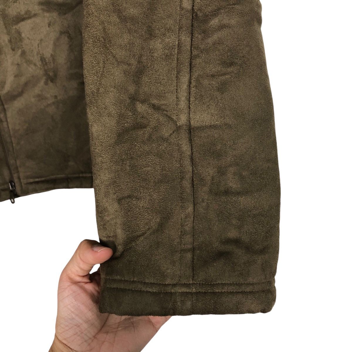 Japanese Brand 📌Vintage Leather Jacket Uniqlo Sherpa Blanket Issey Miyake Size US L / EU 52-54 / 3 - 16 Thumbnail