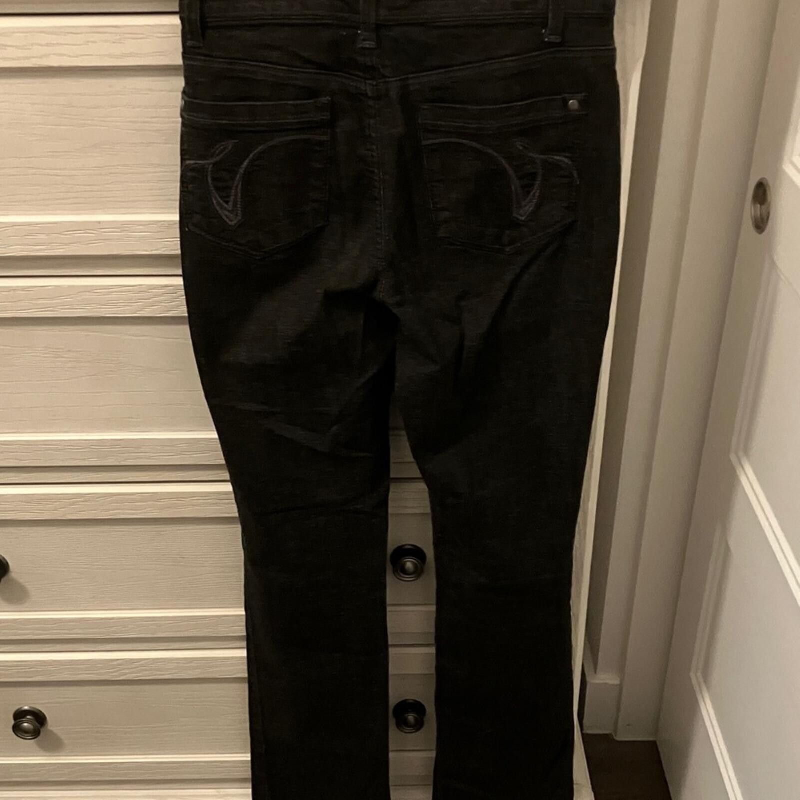 Other Gloria Vanderbilt Women's Black Straight Leg Jeans Size 30" / US 8 / IT 44 - 5 Thumbnail