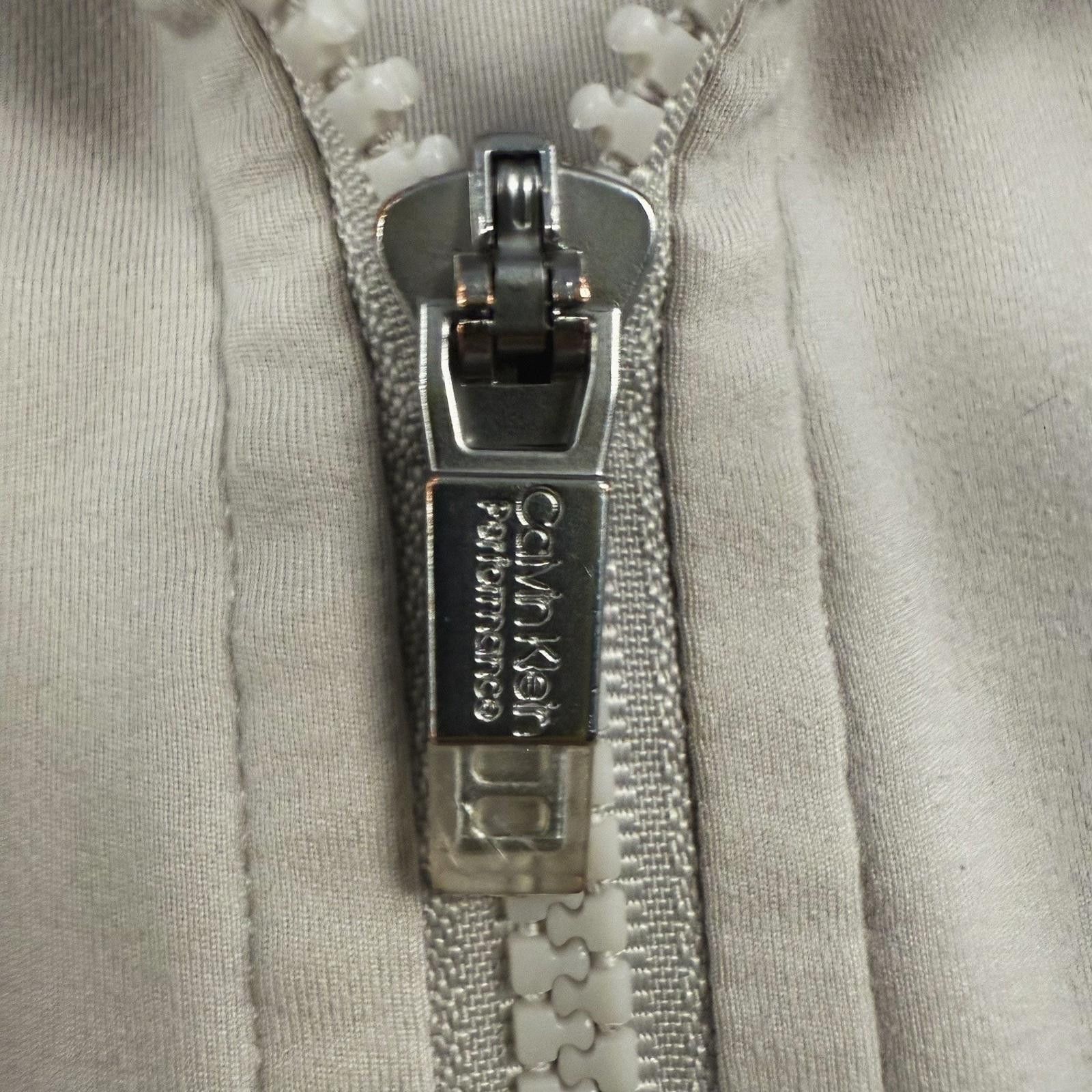 Designer Calvin Klein Jacket Womens S Stretch Hooded Full Zip CK Size S / US 4 / IT 40 - 5 Thumbnail