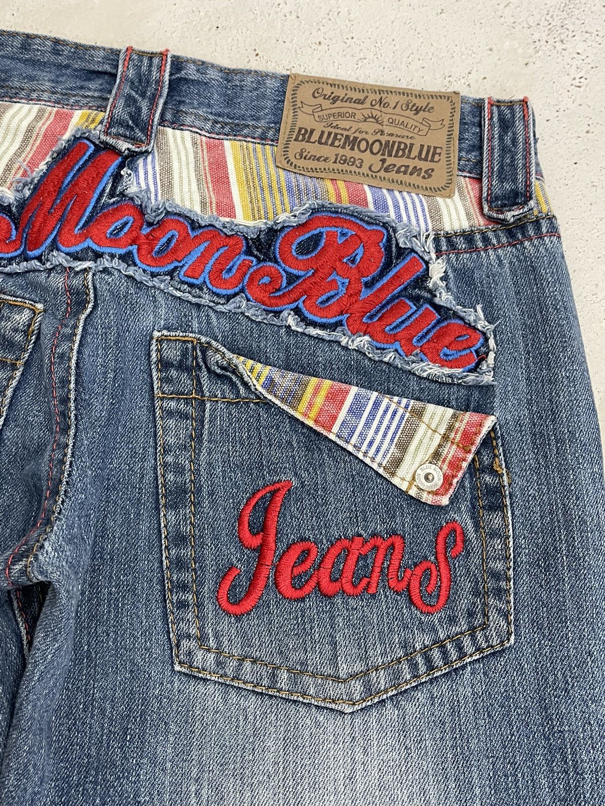Hysteric Glamour Blue Moon Blue Embroidery Signature Design Surf Y2K Style Size US 28 / EU 44 - 15 Thumbnail