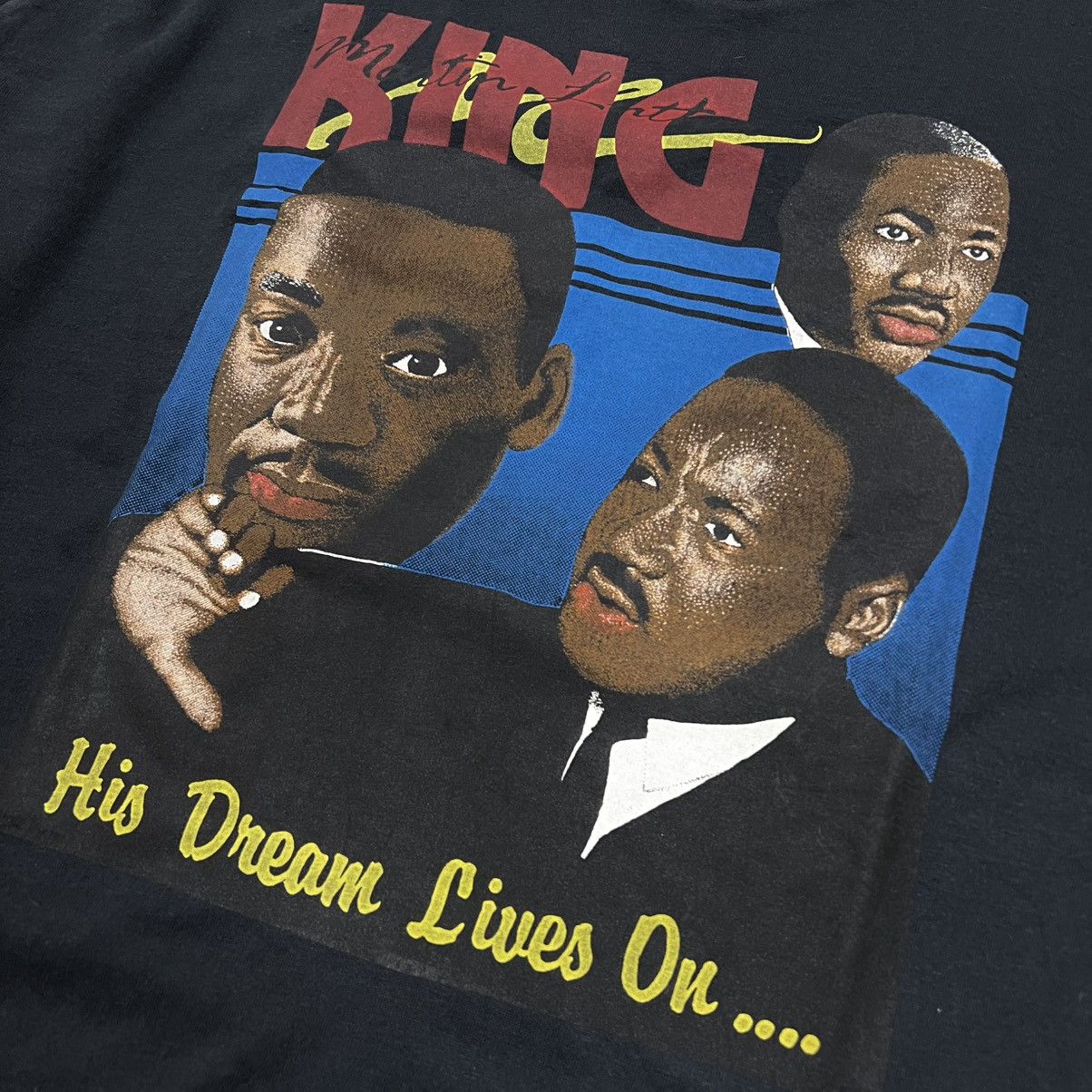 Vintage Martin Luther King Jr. Vintage Long Sleeves T-Shirt Size US XL / EU 56 / 4 - 3 Thumbnail
