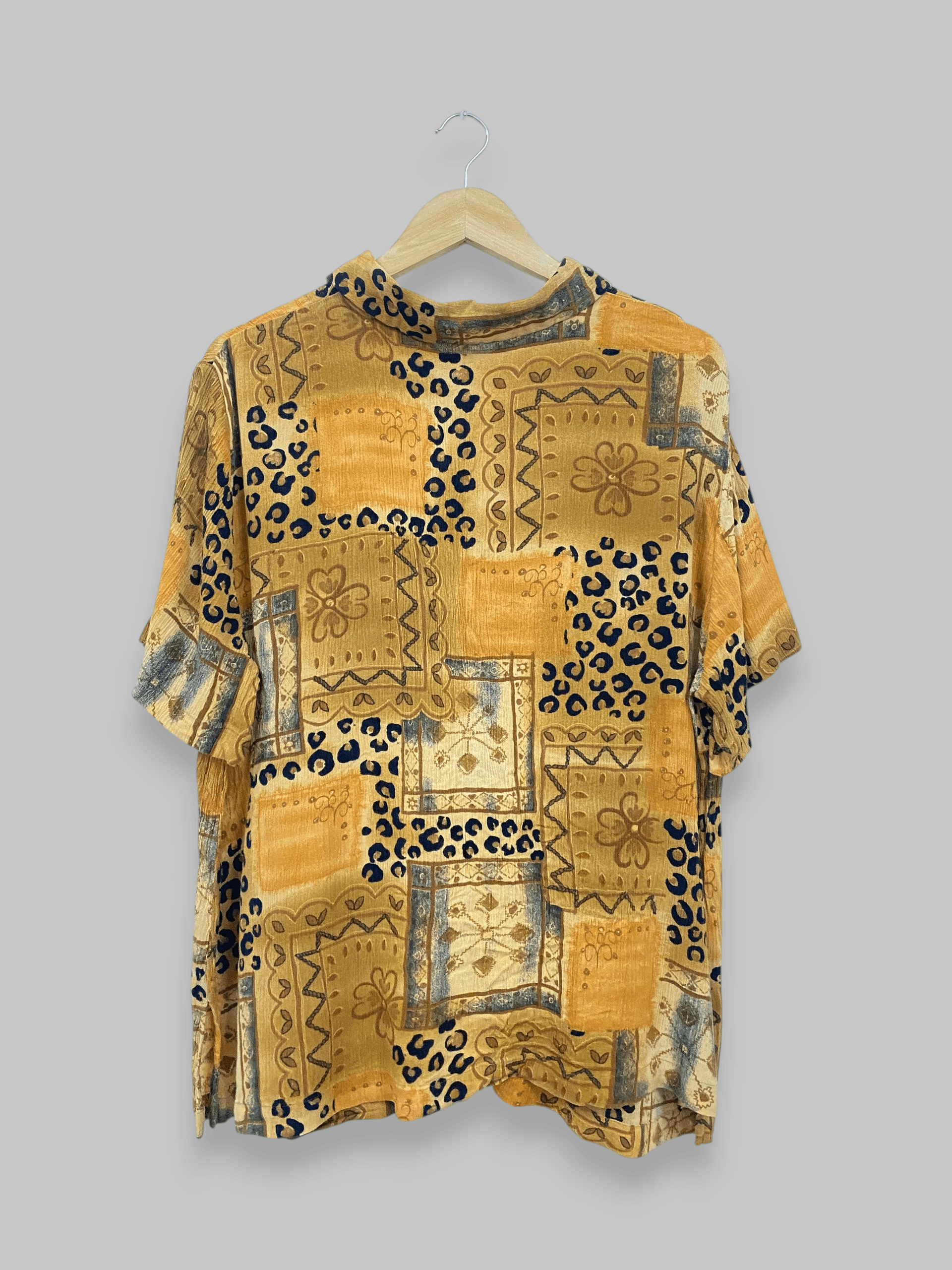 Sun Surf vtg 80s 100% Rayon Hawaiian Shirt leopard designRARE Size XL / US 12-14 / IT 48-50 - 2 Thumbnail