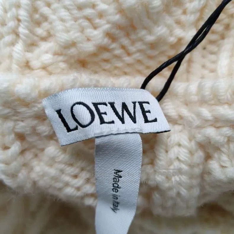 Loewe Loewe Off-white chunky knit sweater Size S / US 4 / IT 40 - 4 Thumbnail