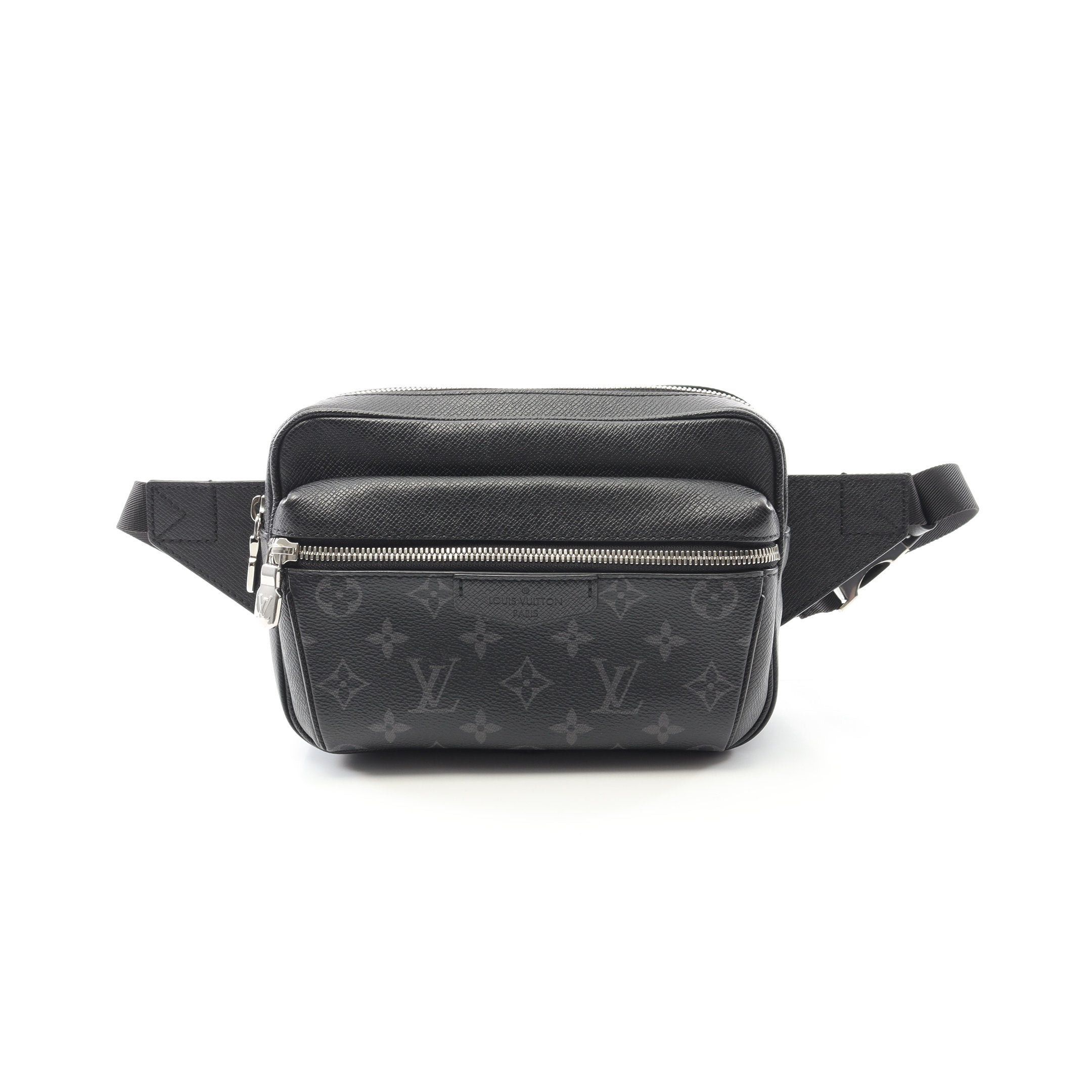 Louis Vuitton Louis Vuitton Bum Bag Outdoors Taigarama Noir Body Waist Leather Black Size ONE SIZE - 1 Thumbnail