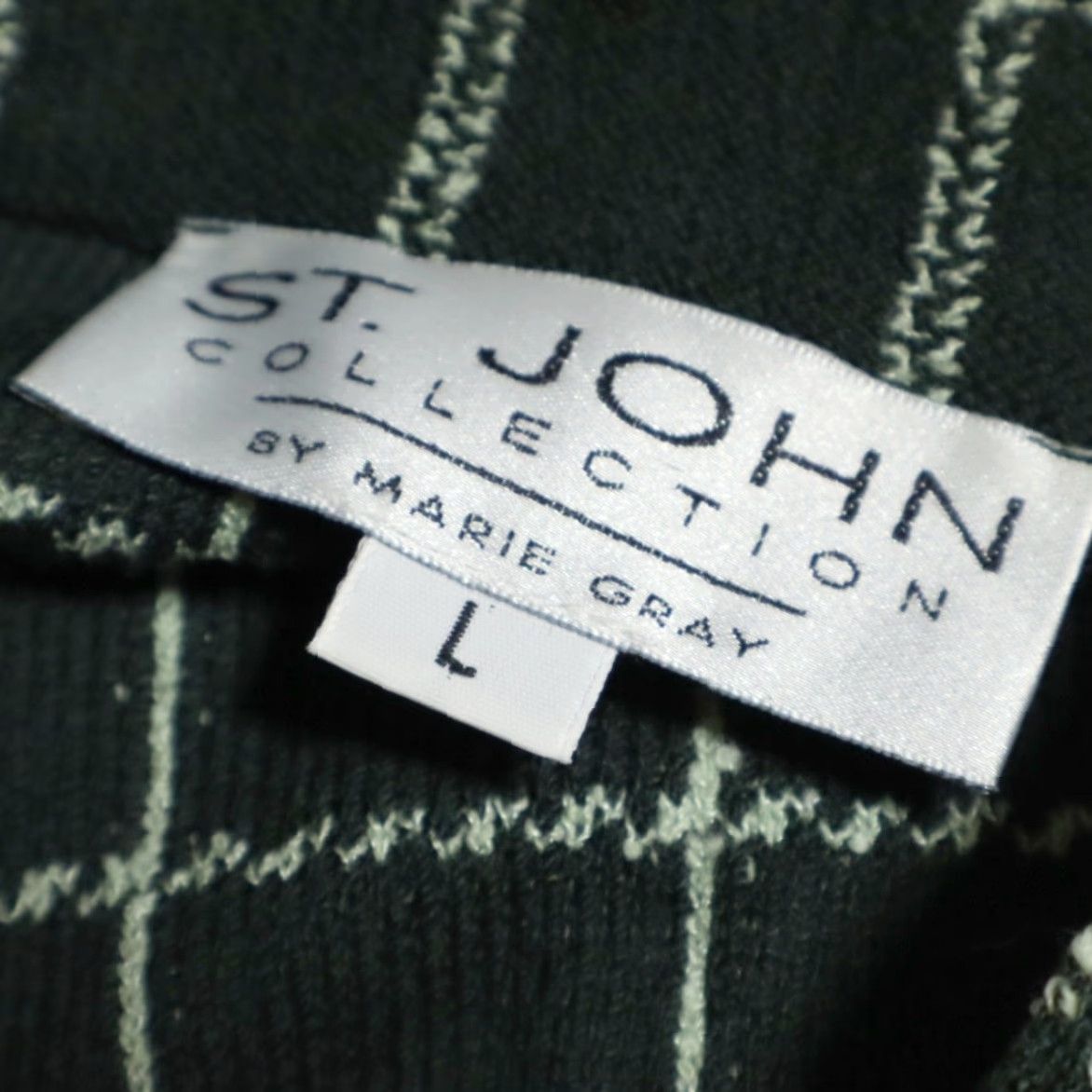 St. John St. John by Marie Gray Plaid Print Blazer Jacket Green Women's L Shirt Size L / US 10 / IT 46 - 5 Thumbnail