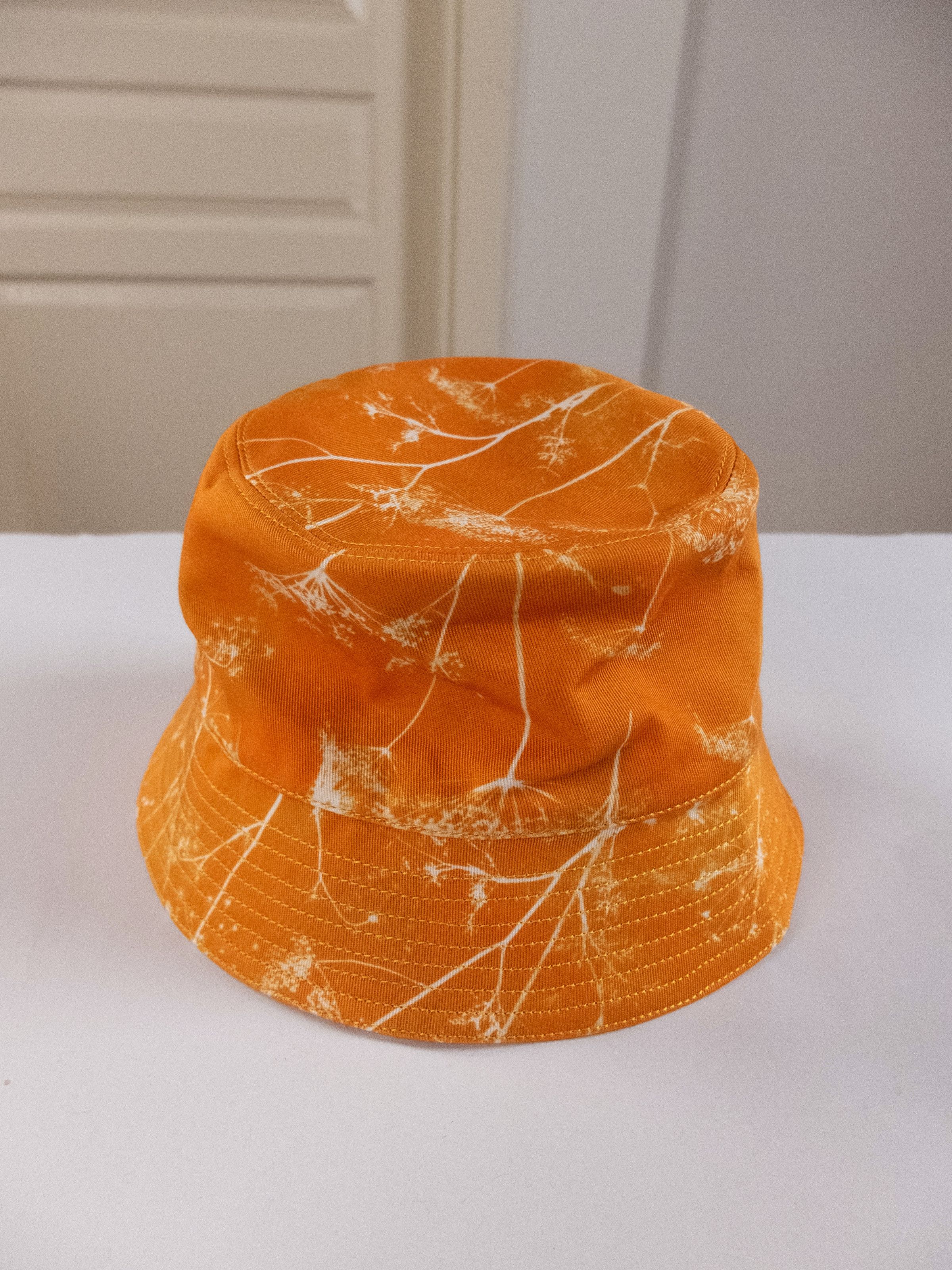 Loewe LOEWE Paula's Ibiza orange fennel print bucket hat authentic Size ONE SIZE - 5 Thumbnail